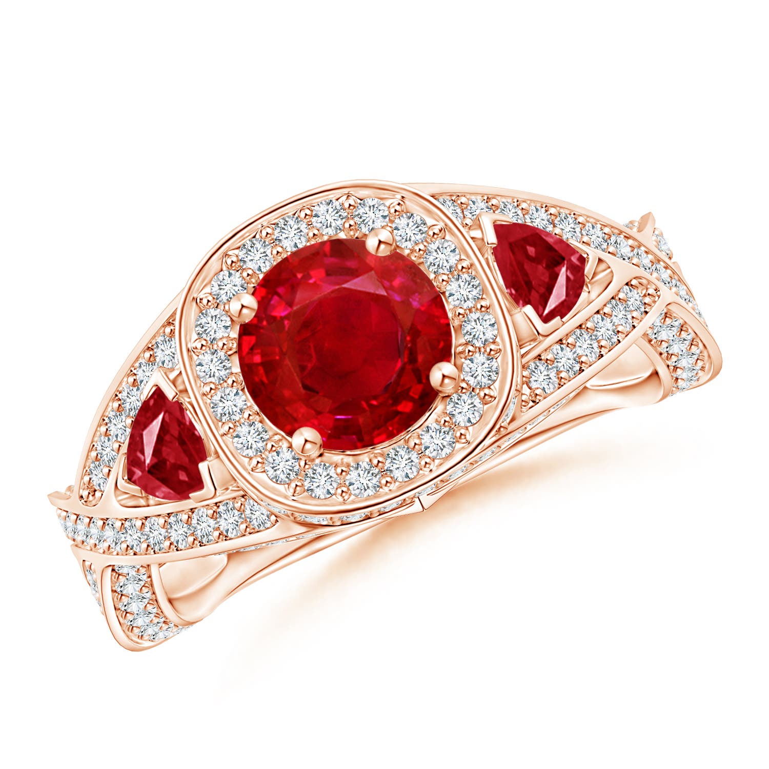 AAA - Ruby / 2.21 CT / 14 KT Rose Gold