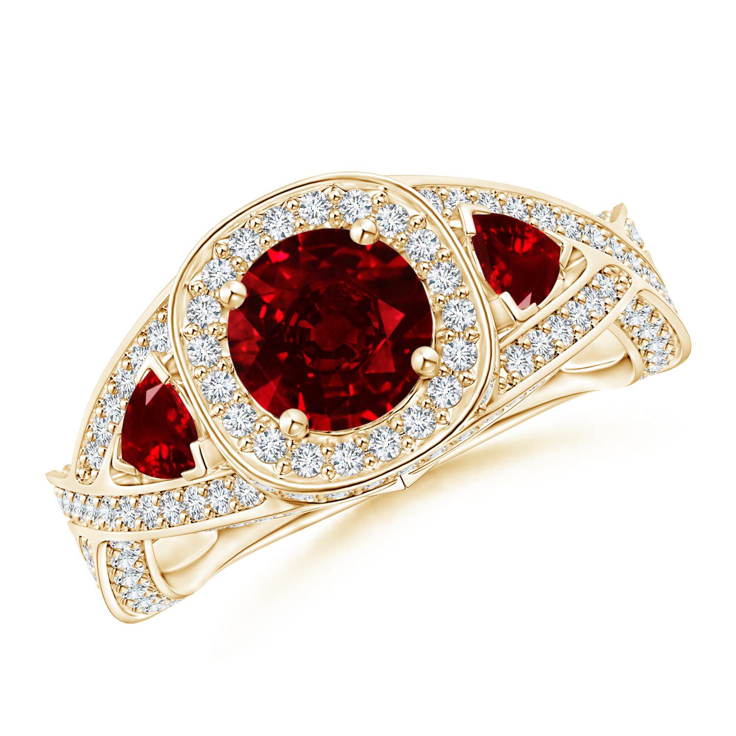 AAAA - Ruby / 2.21 CT / 14 KT Yellow Gold