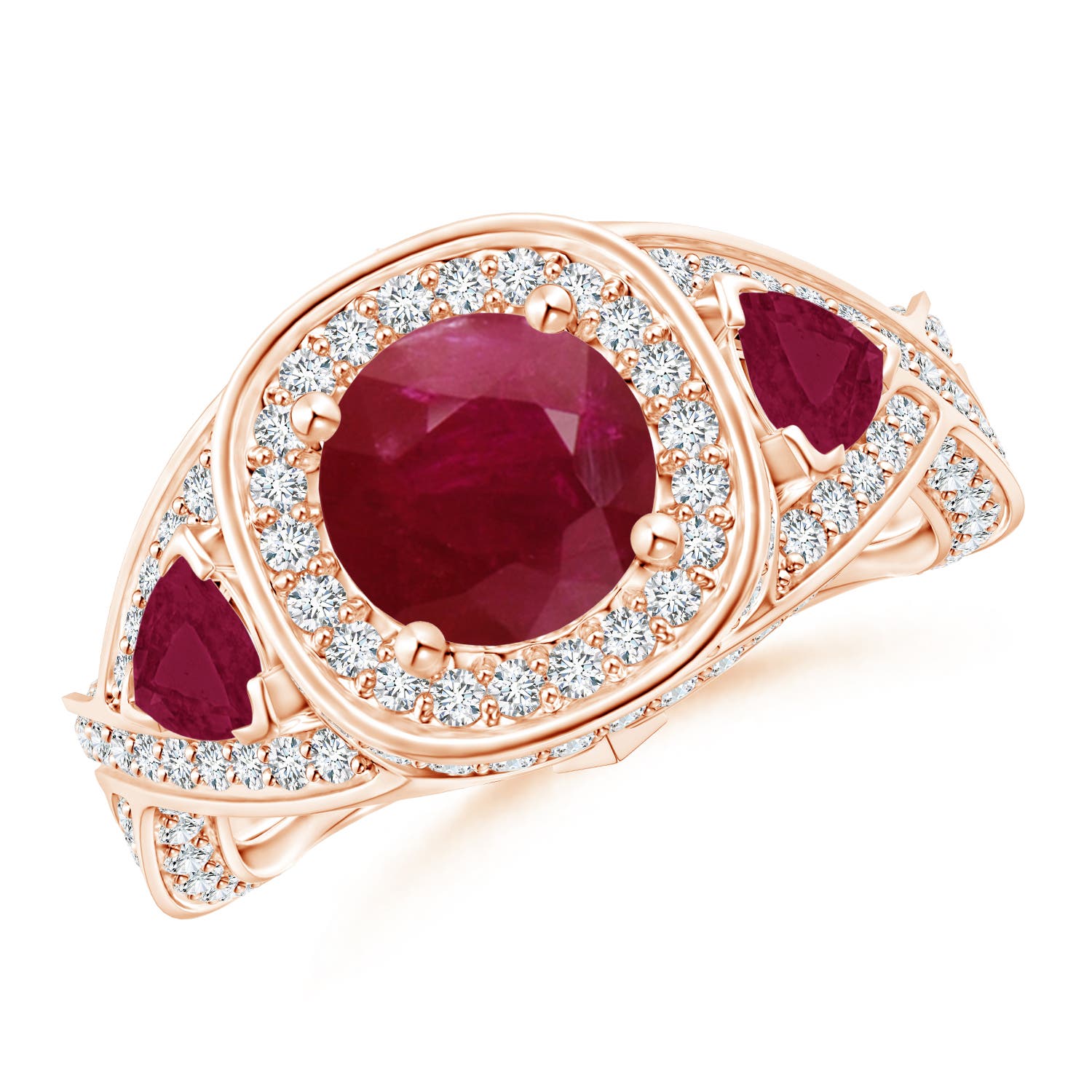 A - Ruby / 2.85 CT / 14 KT Rose Gold