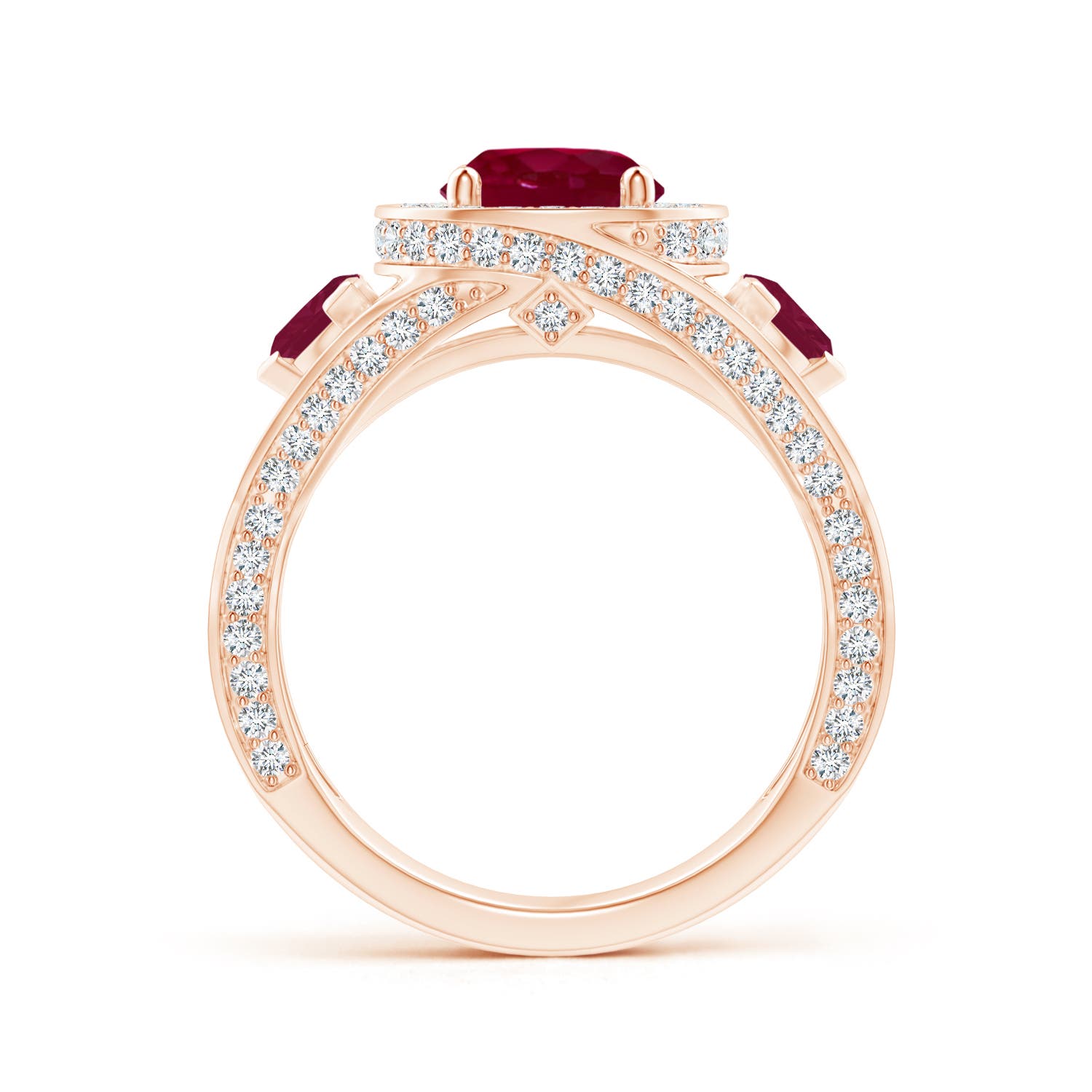 A - Ruby / 2.85 CT / 14 KT Rose Gold