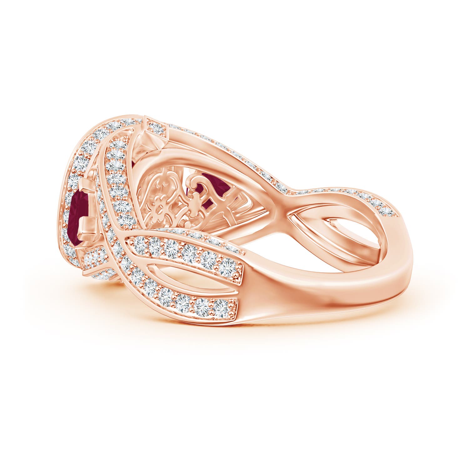 A - Ruby / 2.85 CT / 14 KT Rose Gold