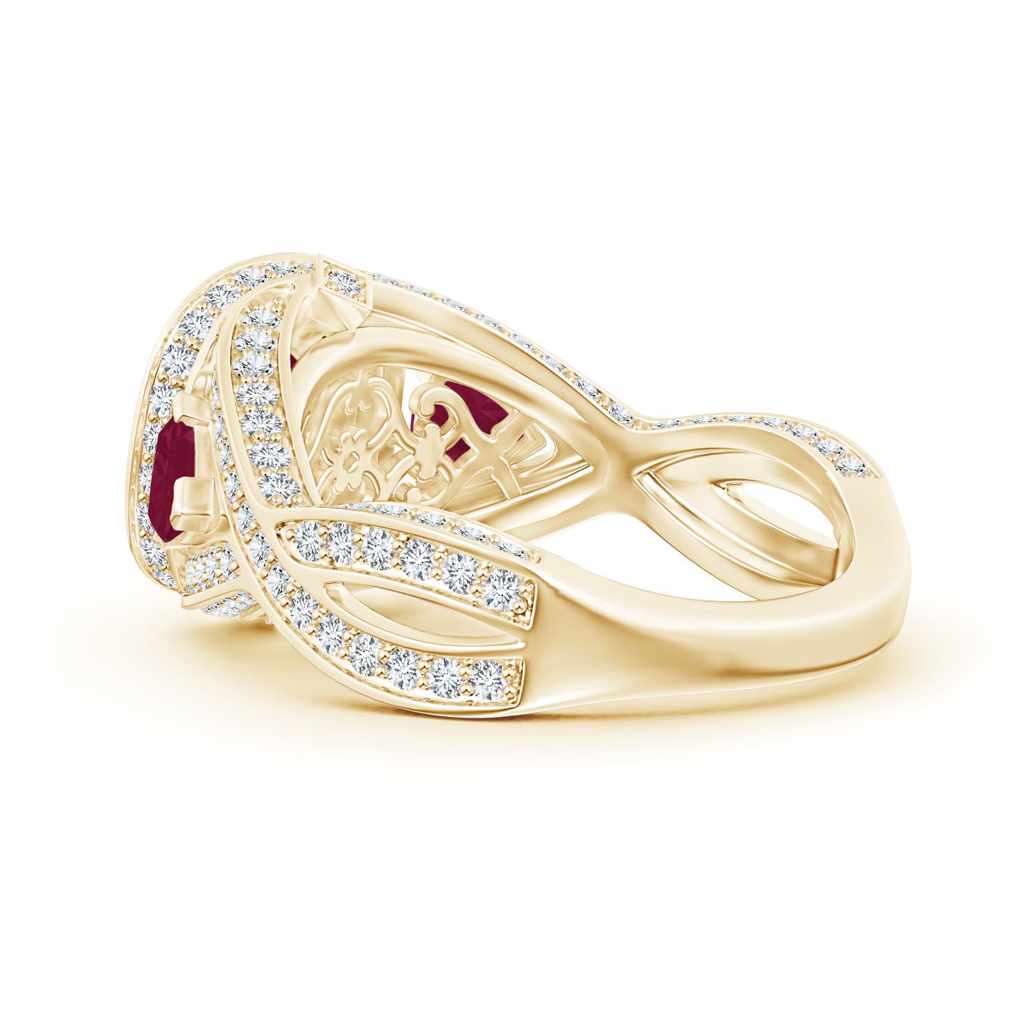 A - Ruby / 2.85 CT / 14 KT Yellow Gold