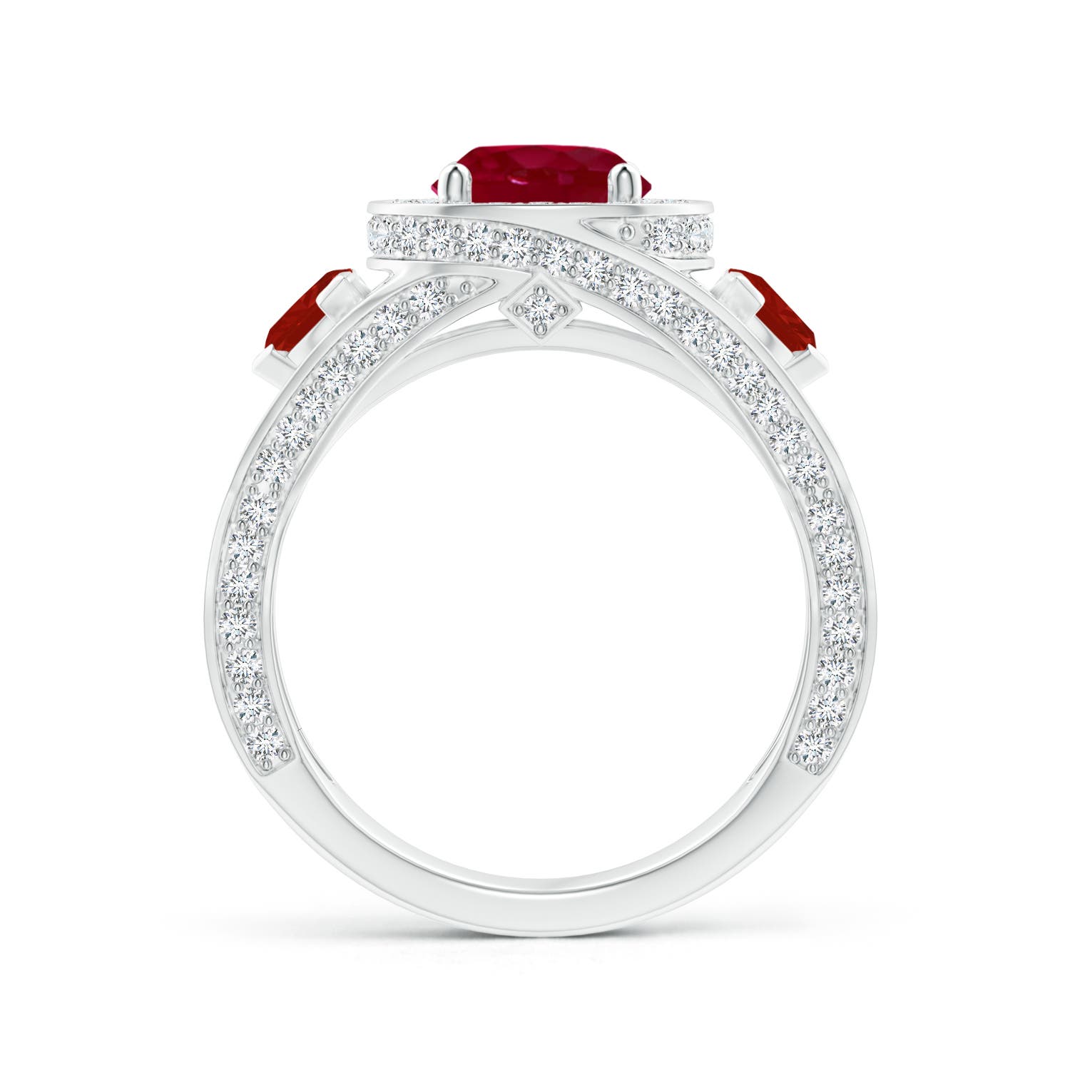 AA - Ruby / 2.85 CT / 14 KT White Gold