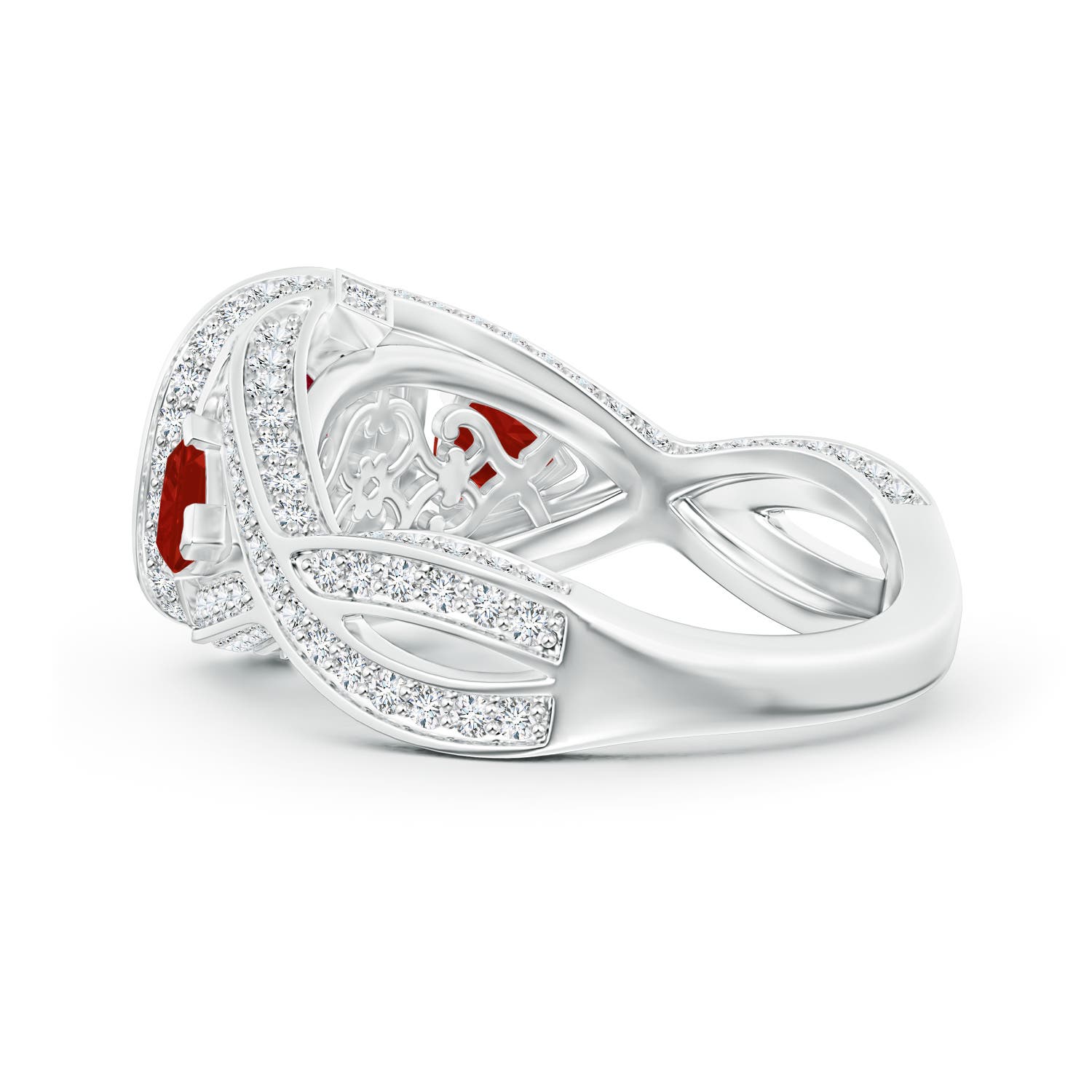 AA - Ruby / 2.85 CT / 14 KT White Gold