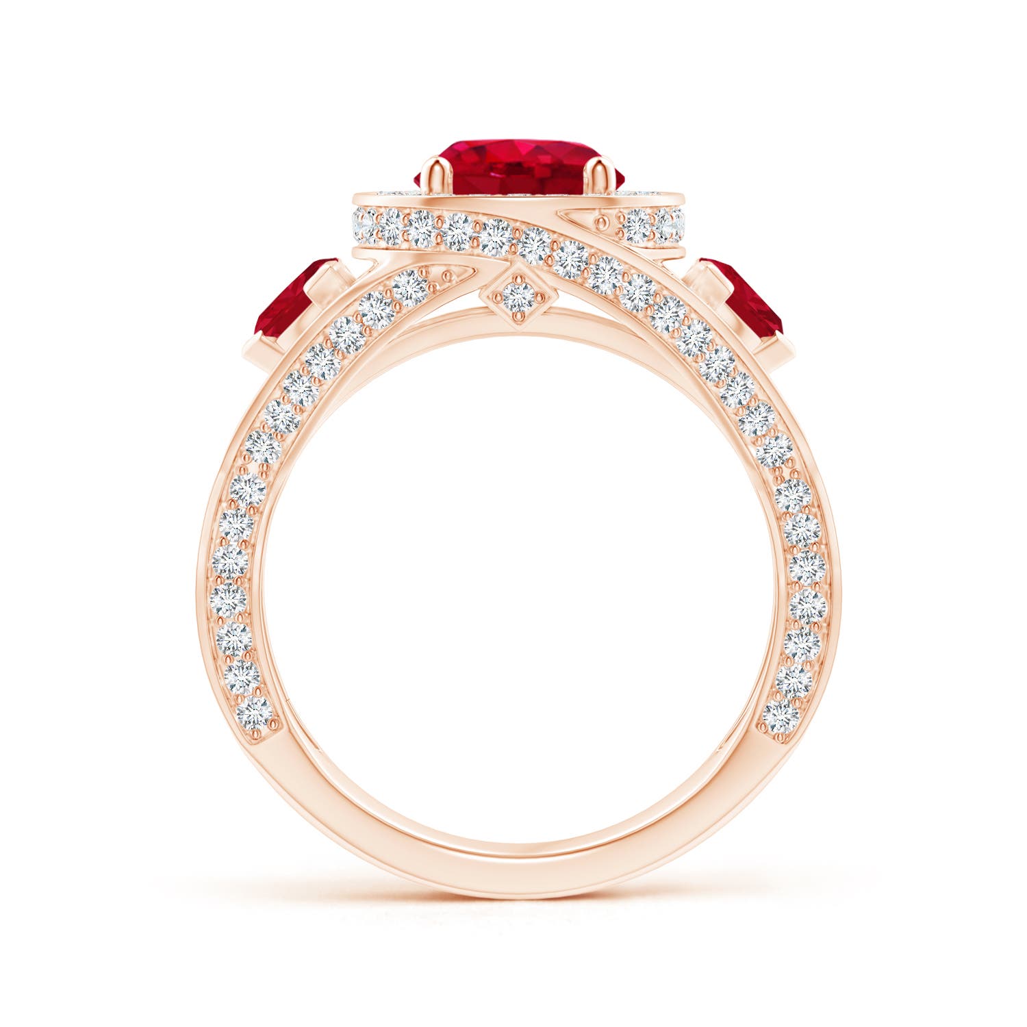 AAA - Ruby / 2.85 CT / 14 KT Rose Gold