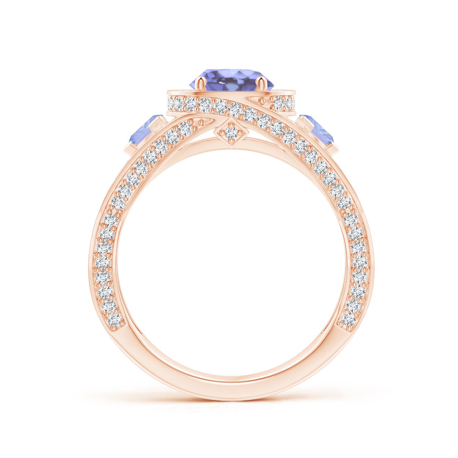 A - Tanzanite / 1.99 CT / 14 KT Rose Gold