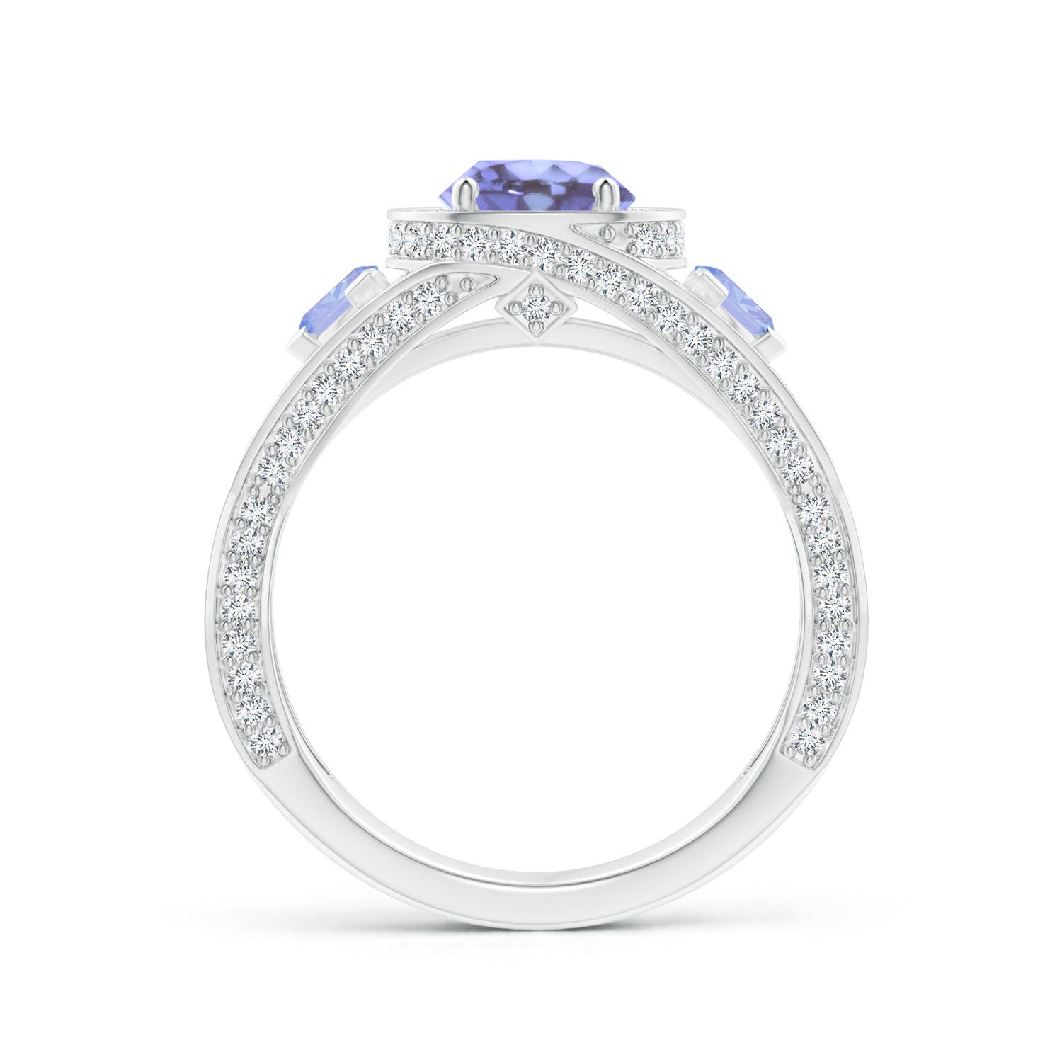 A - Tanzanite / 1.99 CT / 14 KT White Gold