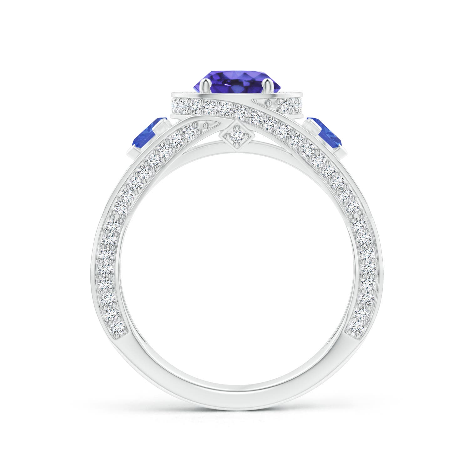 AA - Tanzanite / 1.99 CT / 14 KT White Gold