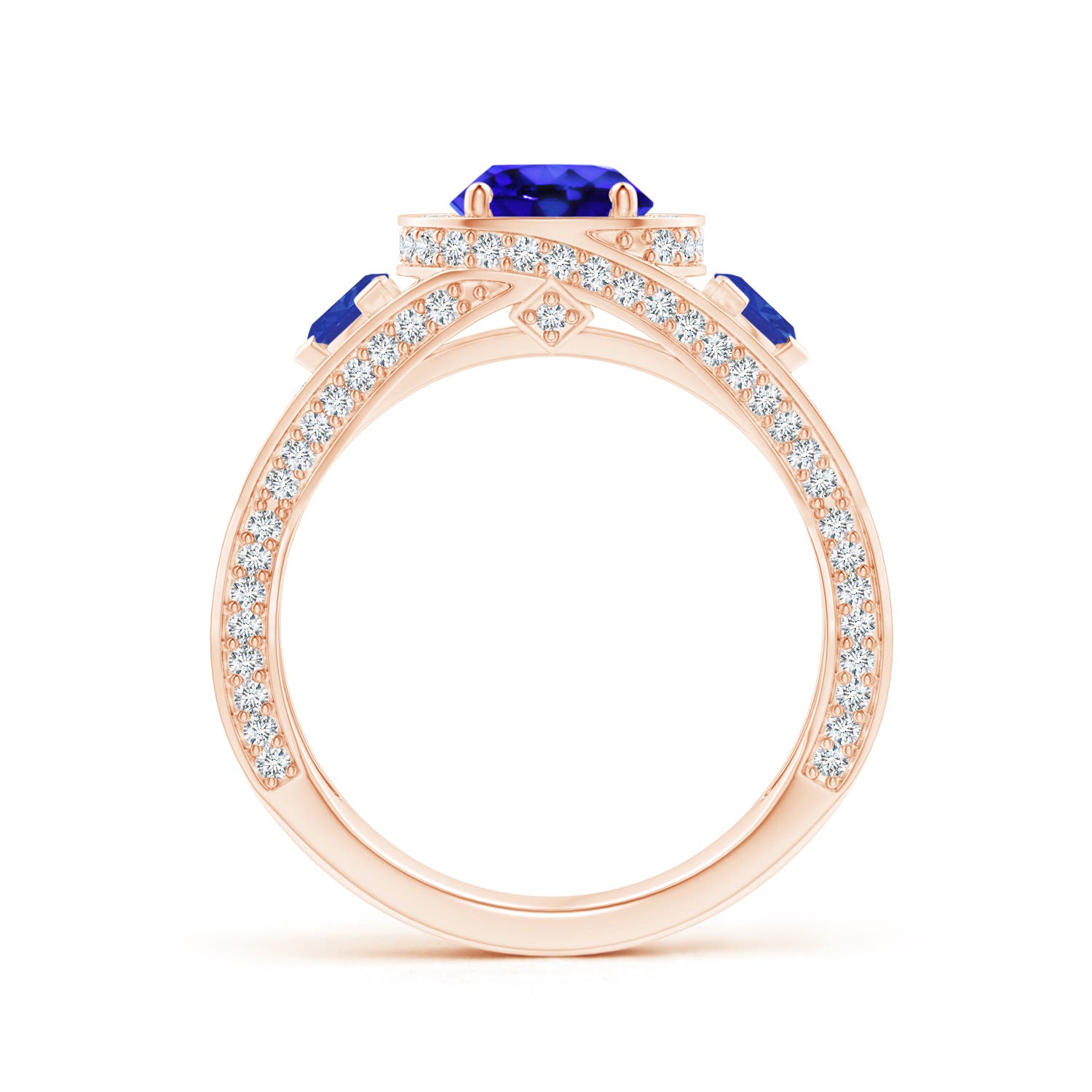 AAA - Tanzanite / 1.99 CT / 14 KT Rose Gold