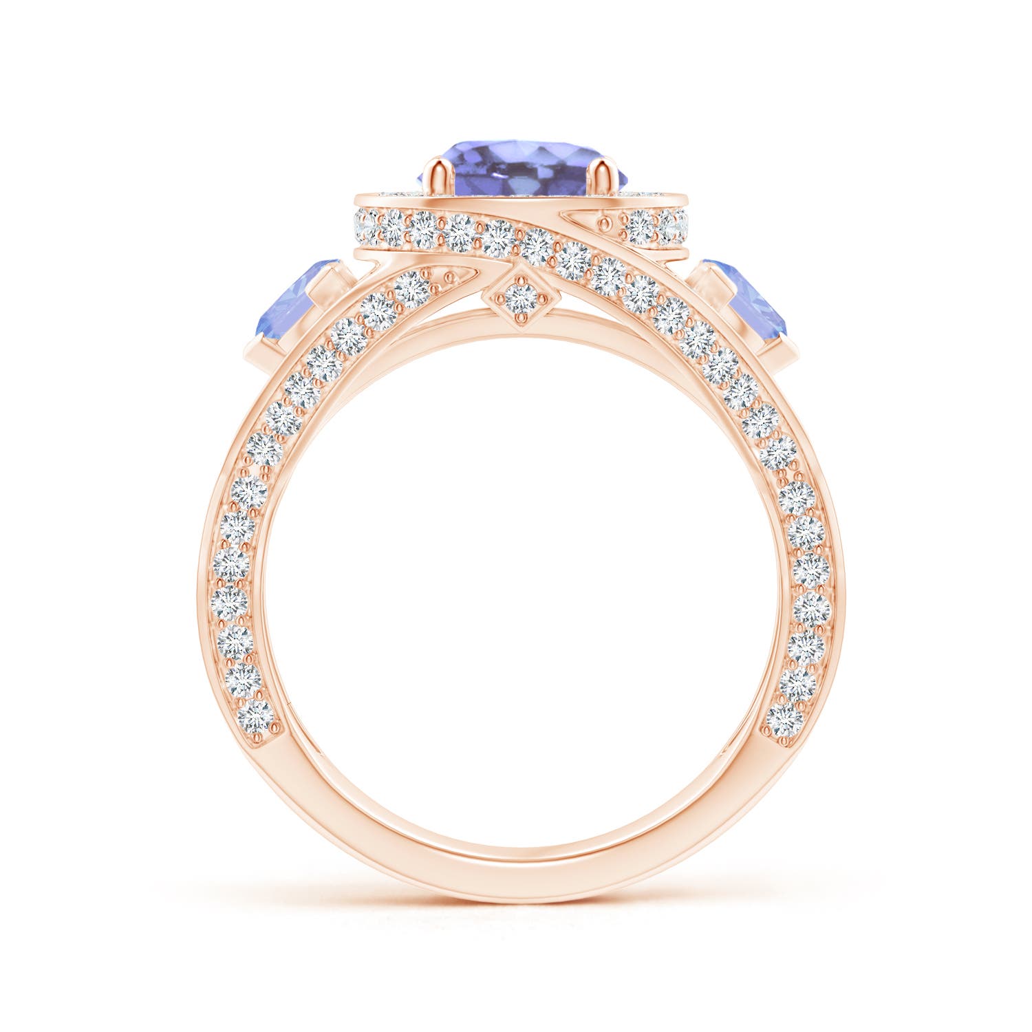 A - Tanzanite / 2.8 CT / 14 KT Rose Gold