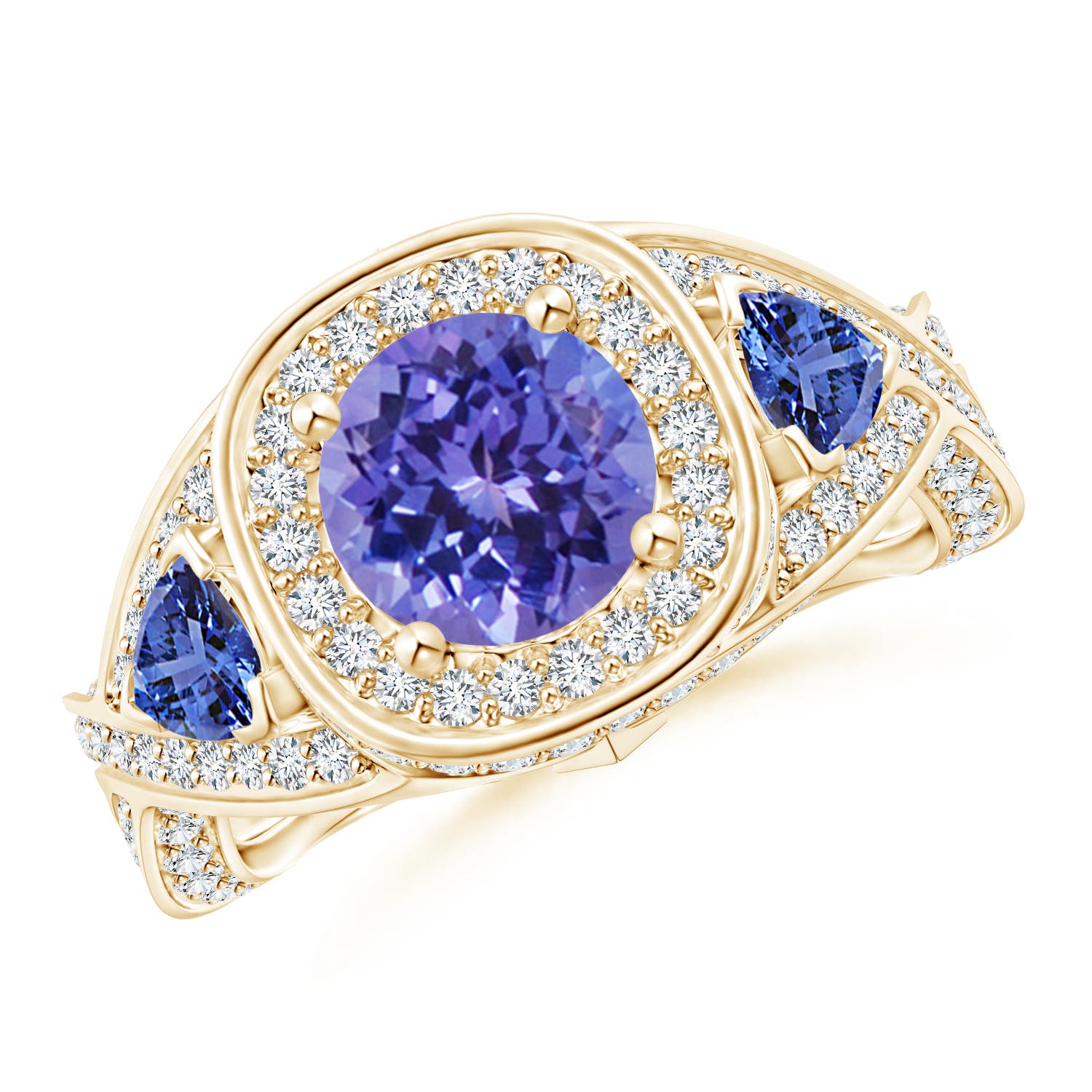 AA - Tanzanite / 2.8 CT / 14 KT Yellow Gold