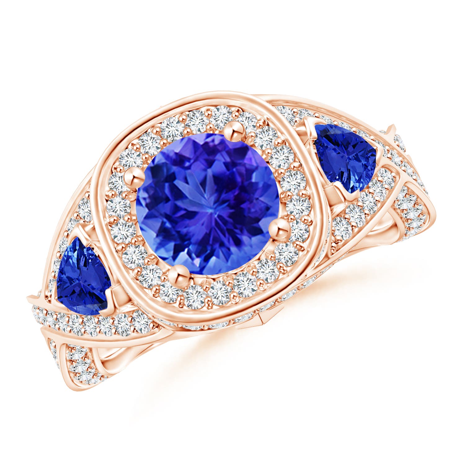 AAA - Tanzanite / 2.8 CT / 14 KT Rose Gold