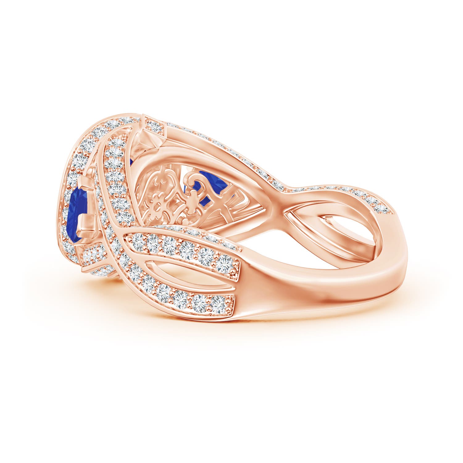 AAA - Tanzanite / 2.8 CT / 14 KT Rose Gold