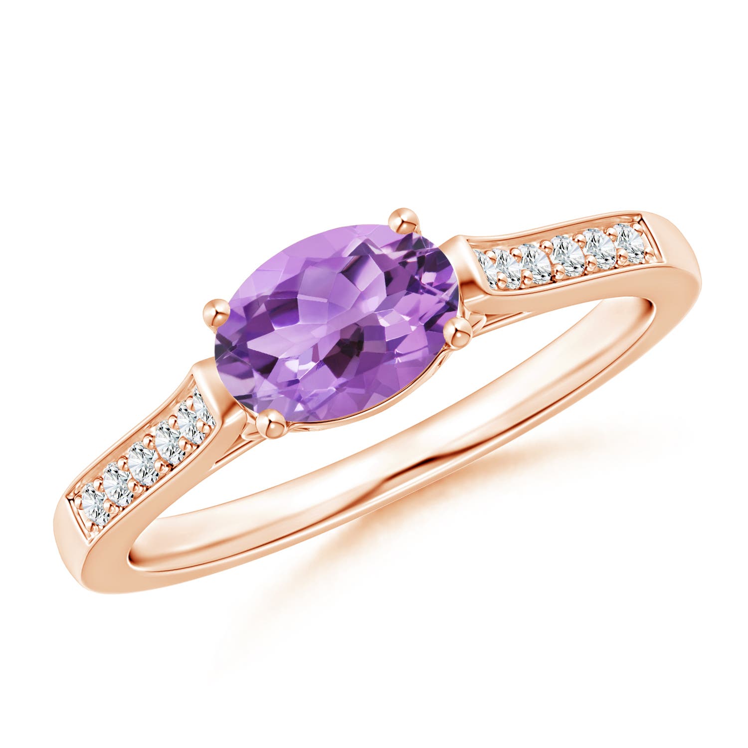 A - Amethyst / 0.82 CT / 14 KT Rose Gold