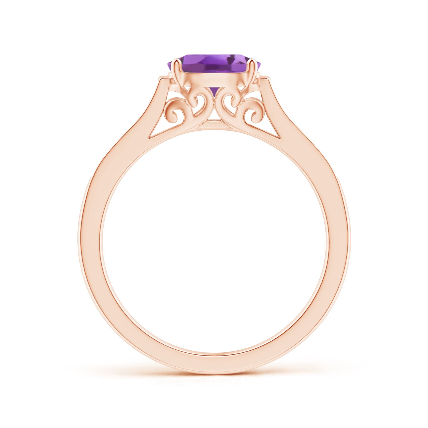 A - Amethyst / 0.82 CT / 14 KT Rose Gold