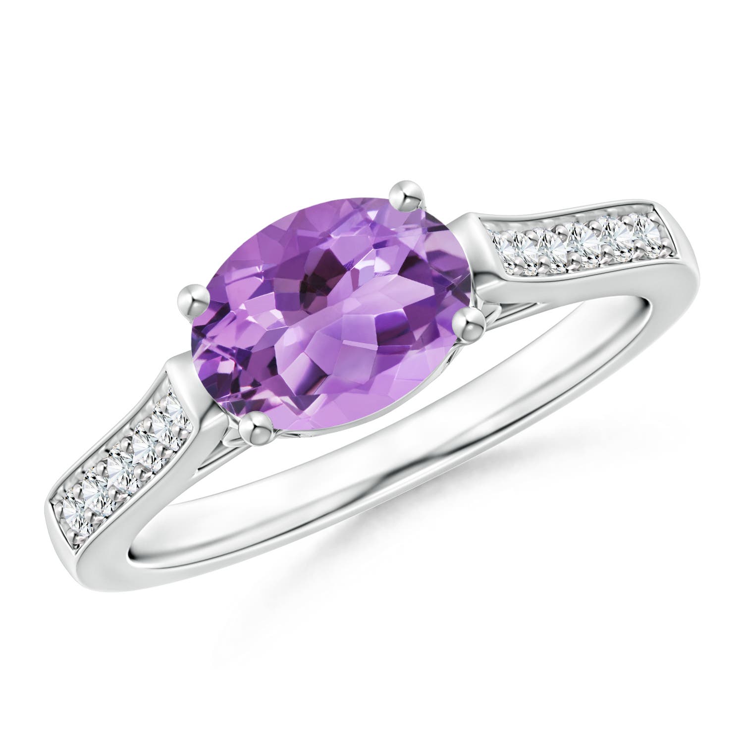 A - Amethyst / 1.29 CT / 14 KT White Gold