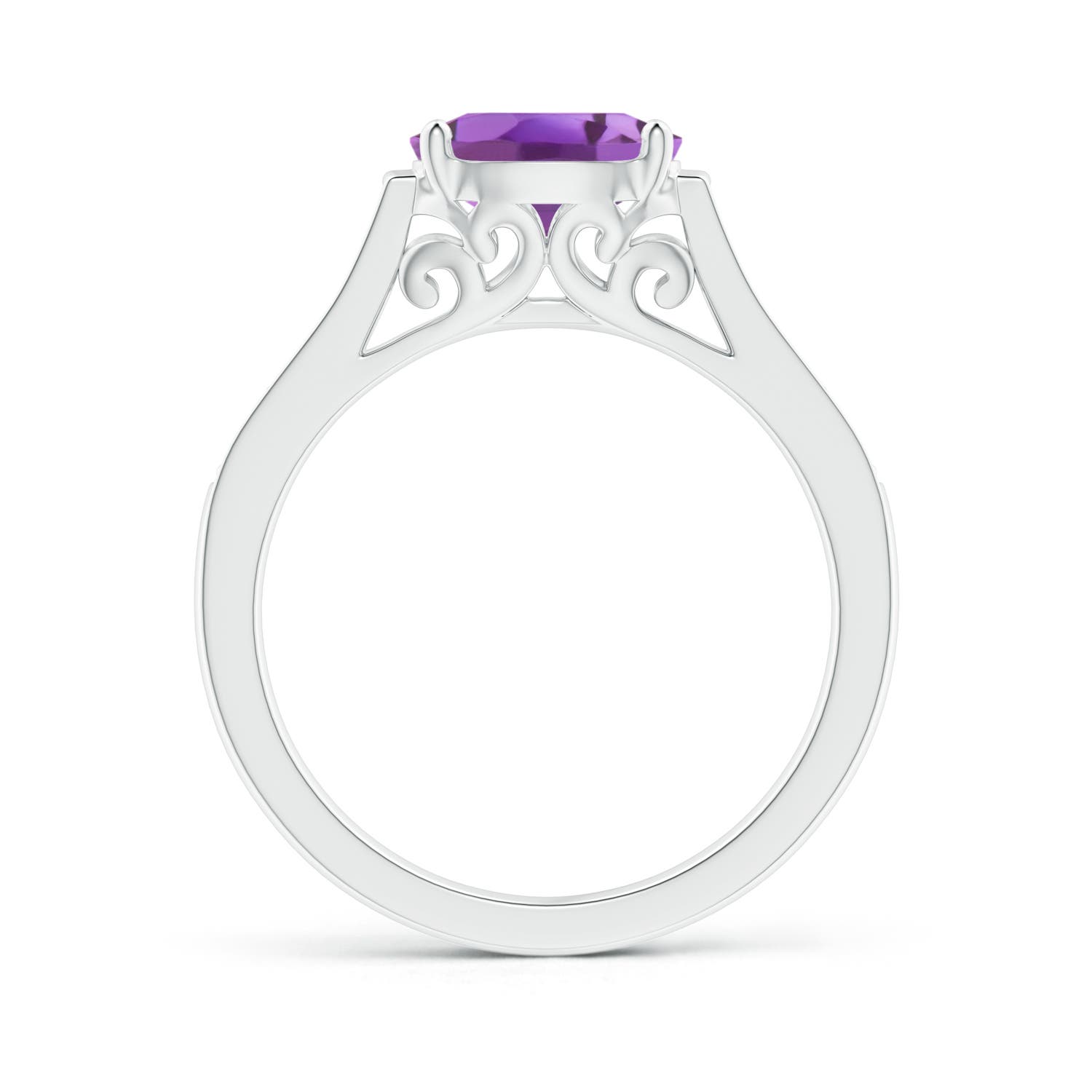 A - Amethyst / 1.29 CT / 14 KT White Gold