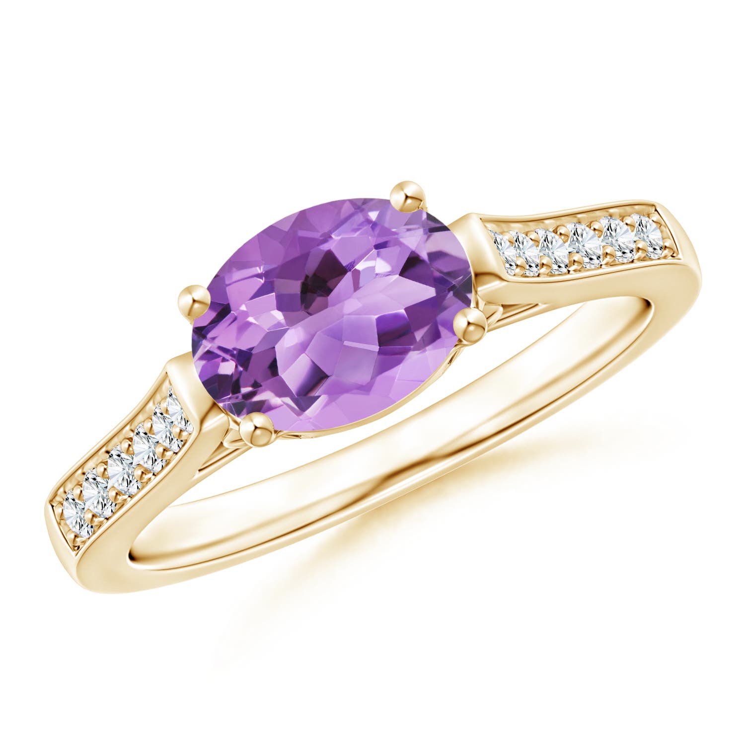 A - Amethyst / 1.29 CT / 14 KT Yellow Gold