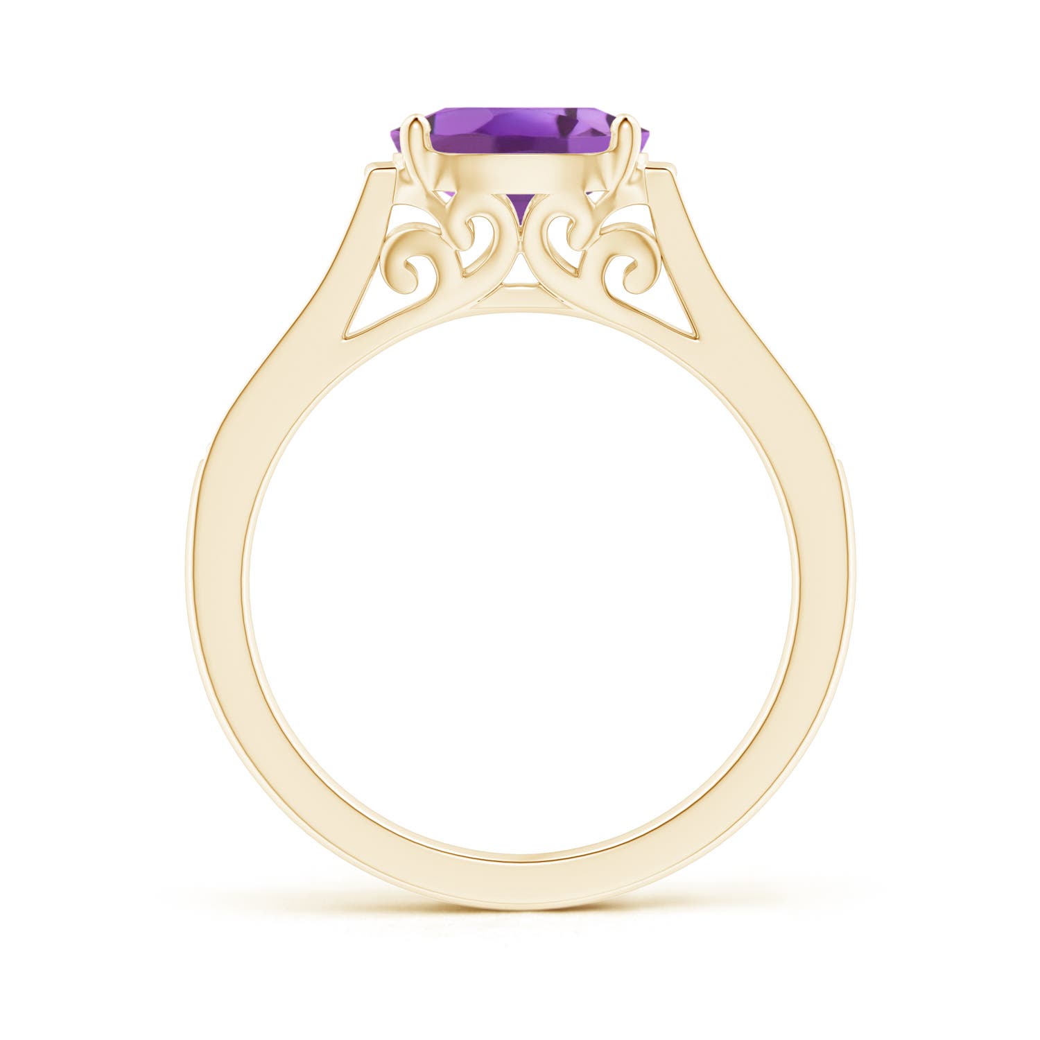 A - Amethyst / 1.29 CT / 14 KT Yellow Gold