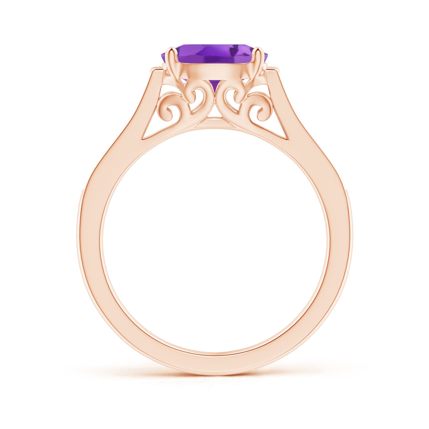 AA - Amethyst / 1.29 CT / 14 KT Rose Gold