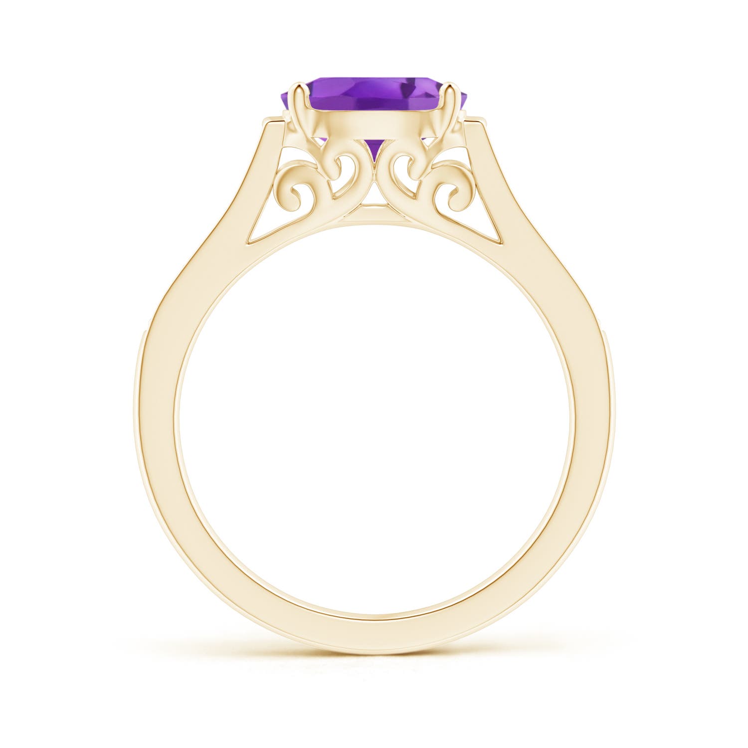 AA - Amethyst / 1.29 CT / 14 KT Yellow Gold