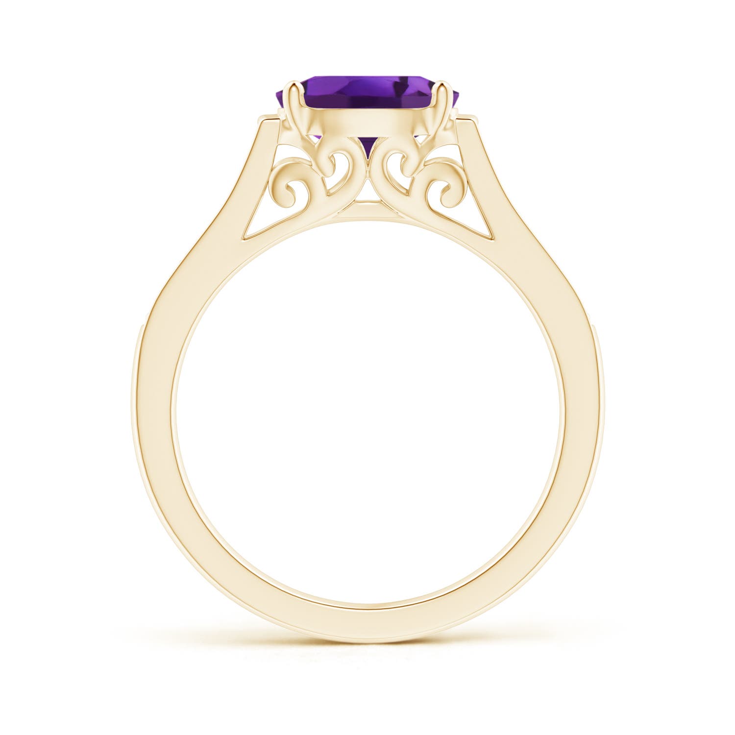 AAAA - Amethyst / 1.29 CT / 14 KT Yellow Gold