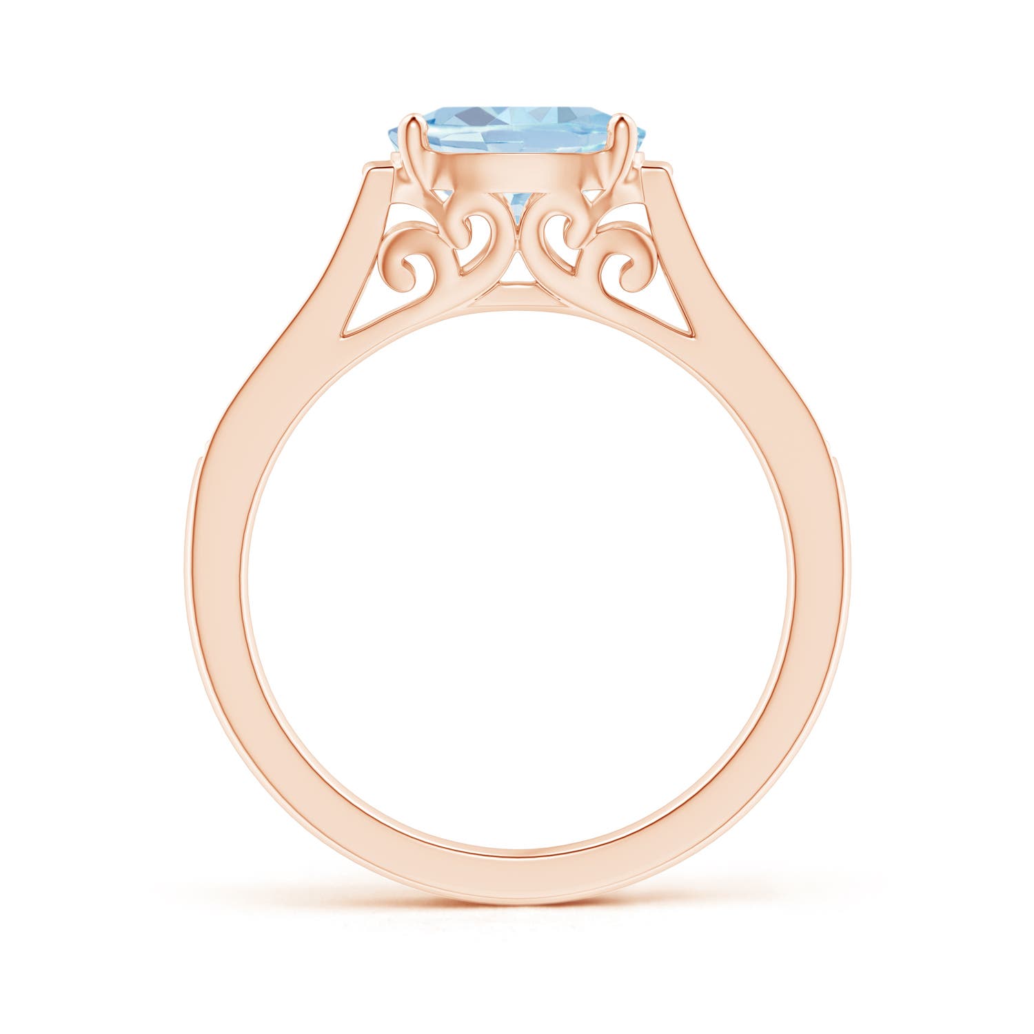 A - Aquamarine / 1.14 CT / 14 KT Rose Gold