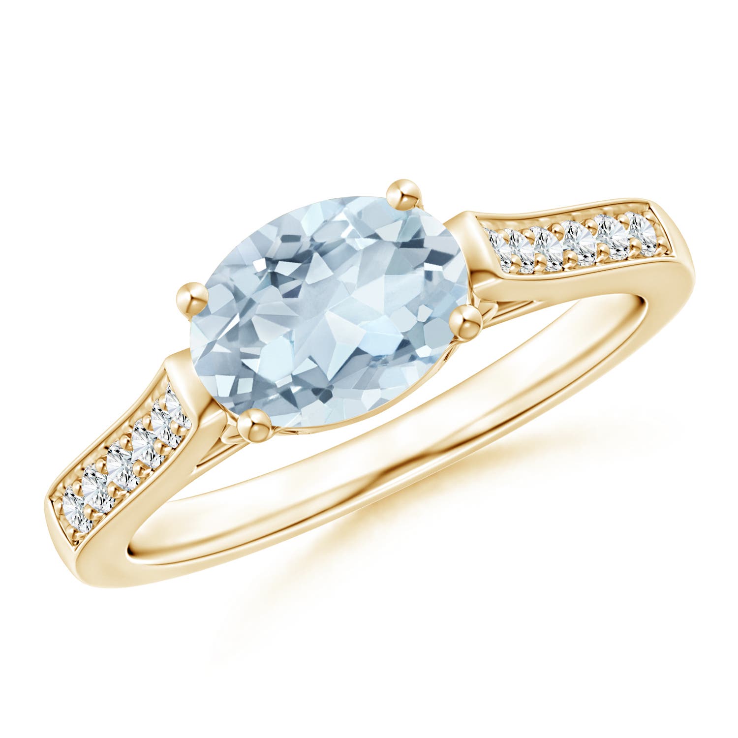 A - Aquamarine / 1.14 CT / 14 KT Yellow Gold