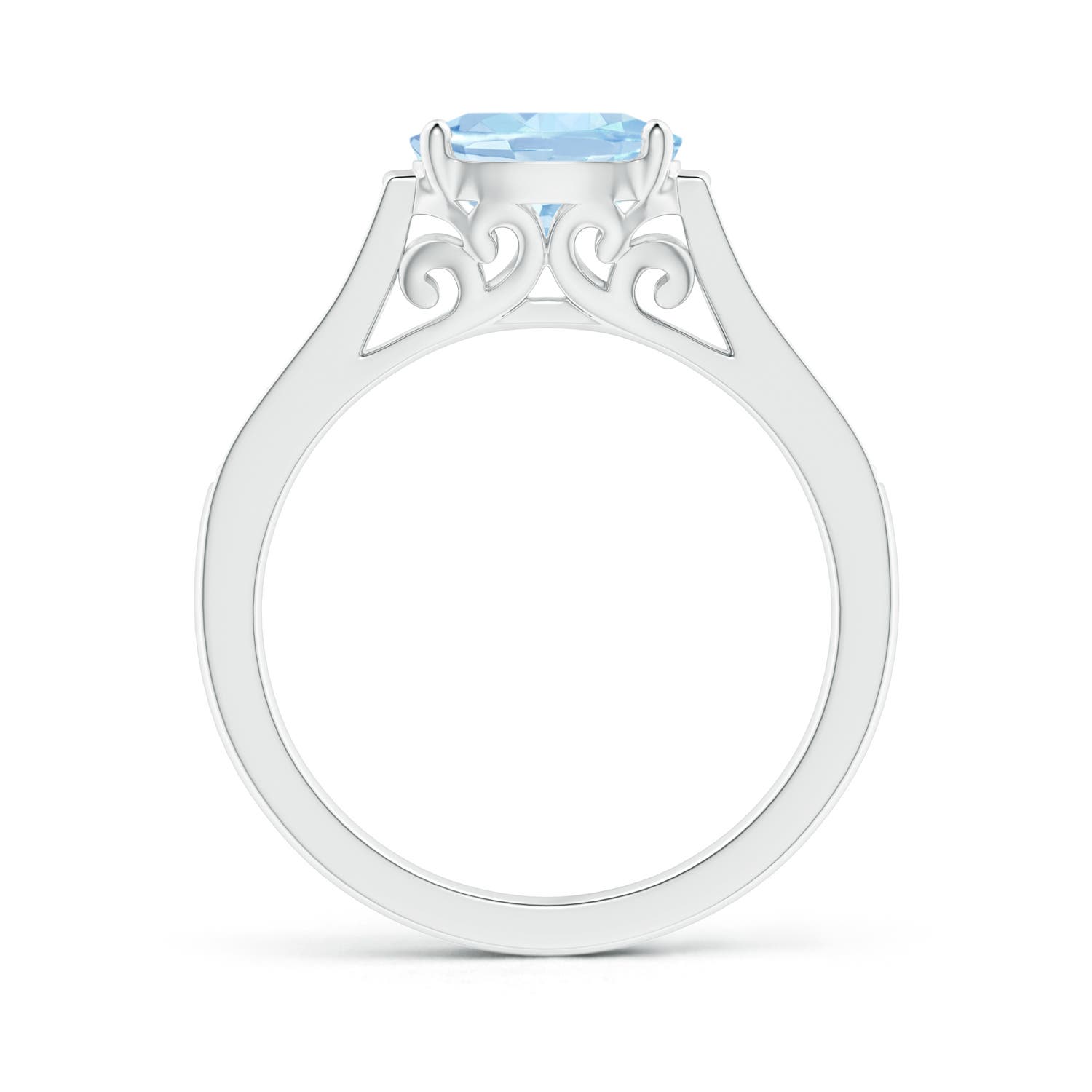 AA - Aquamarine / 1.14 CT / 14 KT White Gold