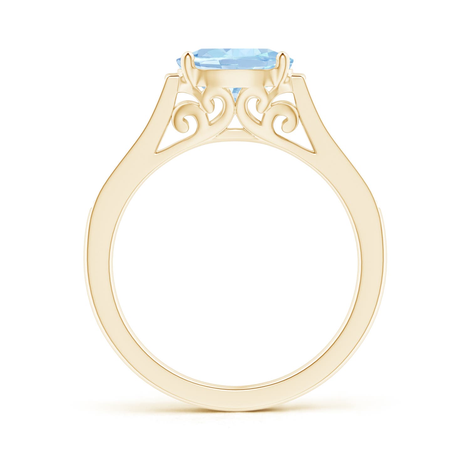 AA - Aquamarine / 1.14 CT / 14 KT Yellow Gold