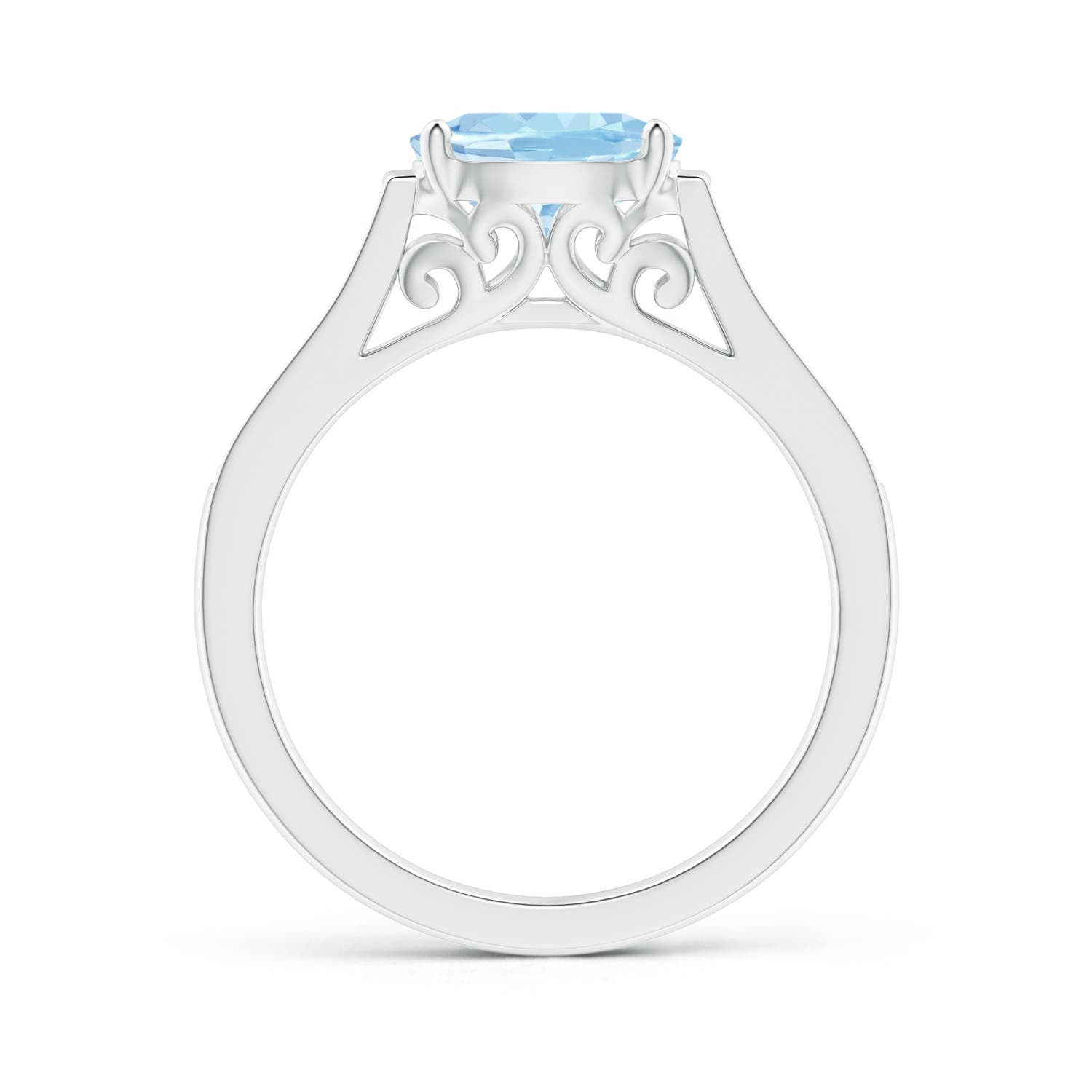 AAA - Aquamarine / 1.14 CT / 14 KT White Gold