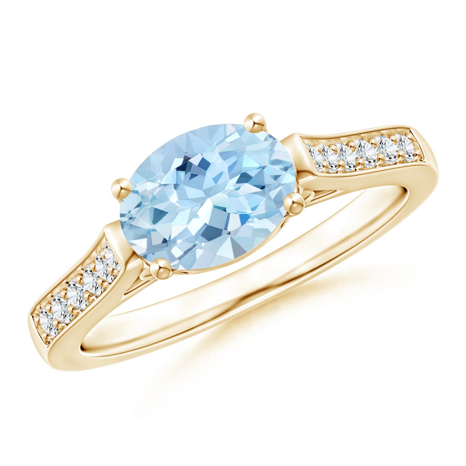 AAA - Aquamarine / 1.14 CT / 14 KT Yellow Gold