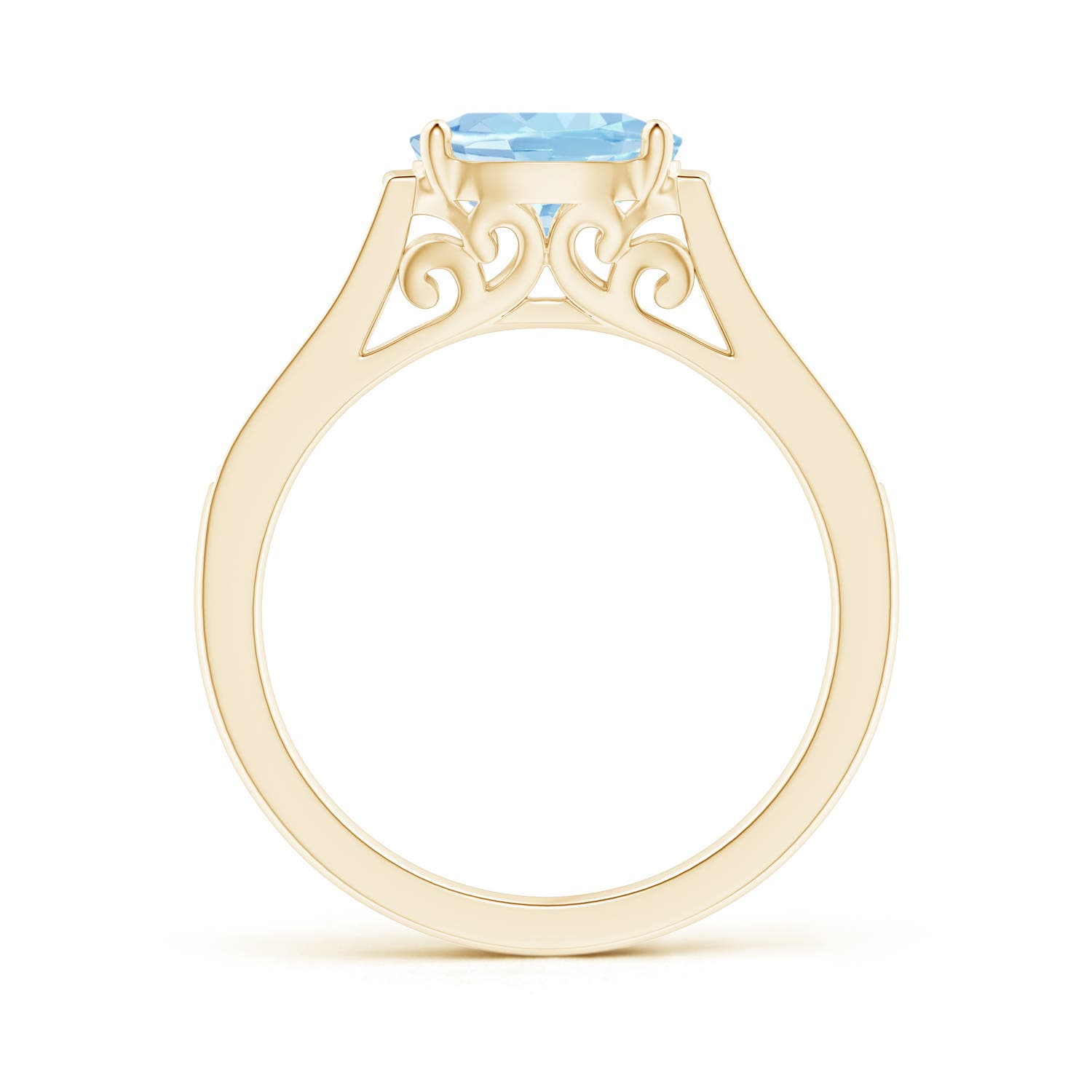 AAA - Aquamarine / 1.14 CT / 14 KT Yellow Gold