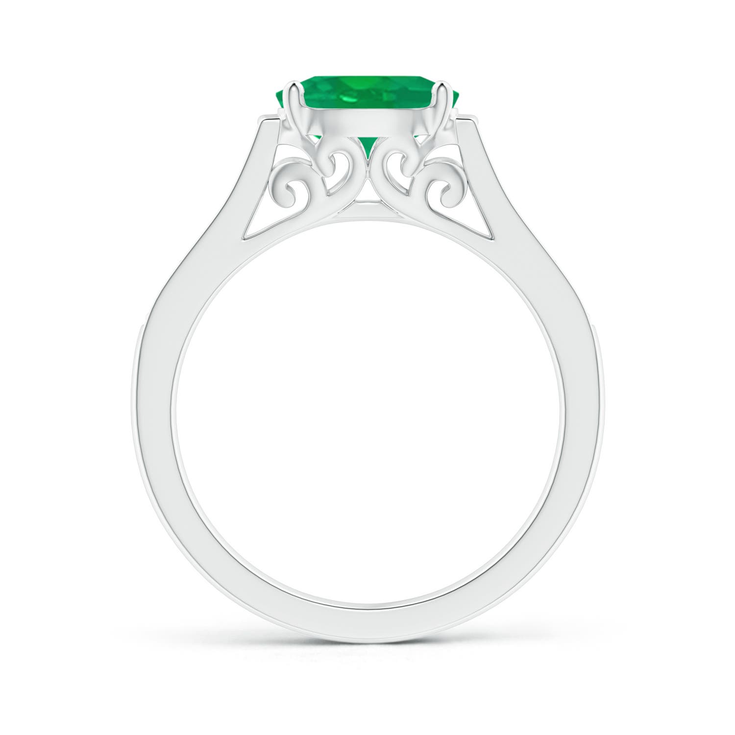 AA - Emerald / 1.24 CT / 14 KT White Gold