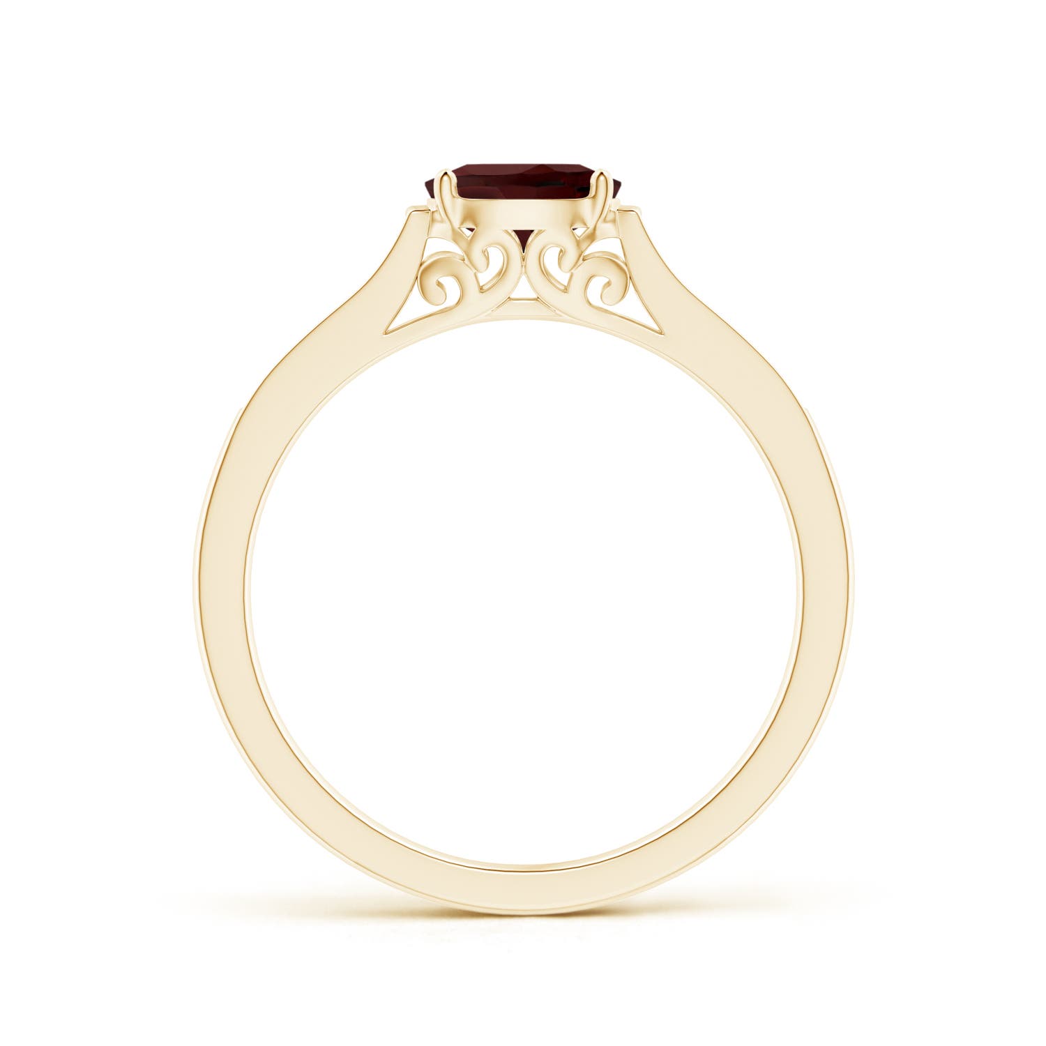 AA - Garnet / 0.65 CT / 14 KT Yellow Gold