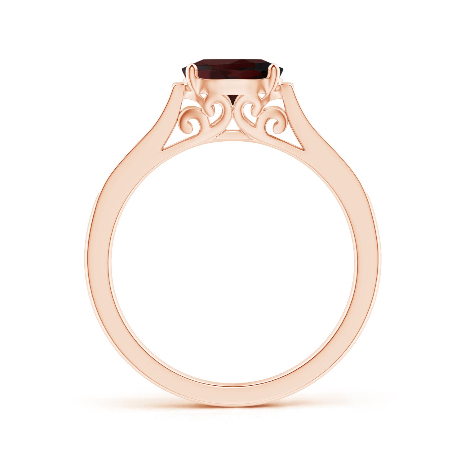 A - Garnet / 1.02 CT / 14 KT Rose Gold