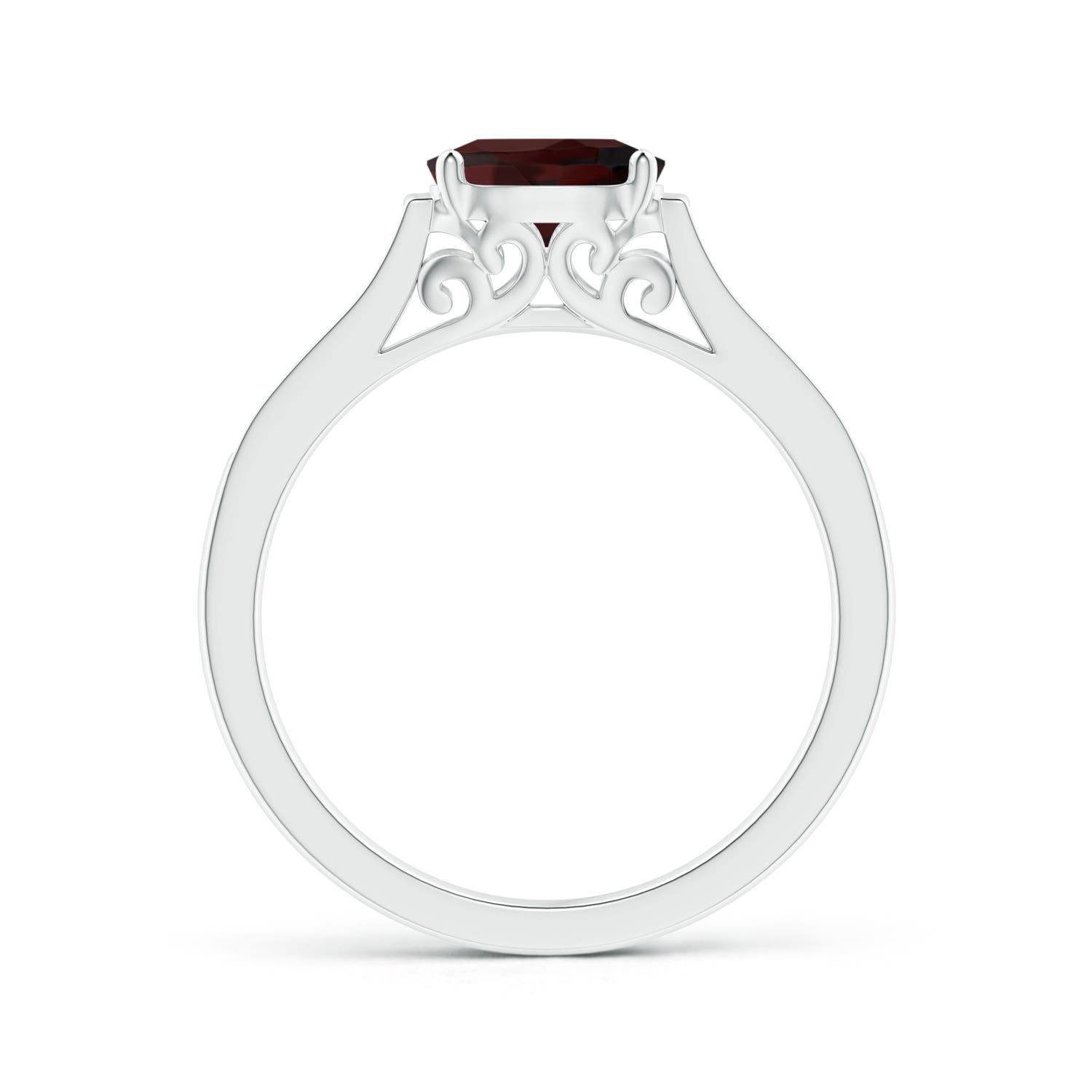 A - Garnet / 1.02 CT / 14 KT White Gold