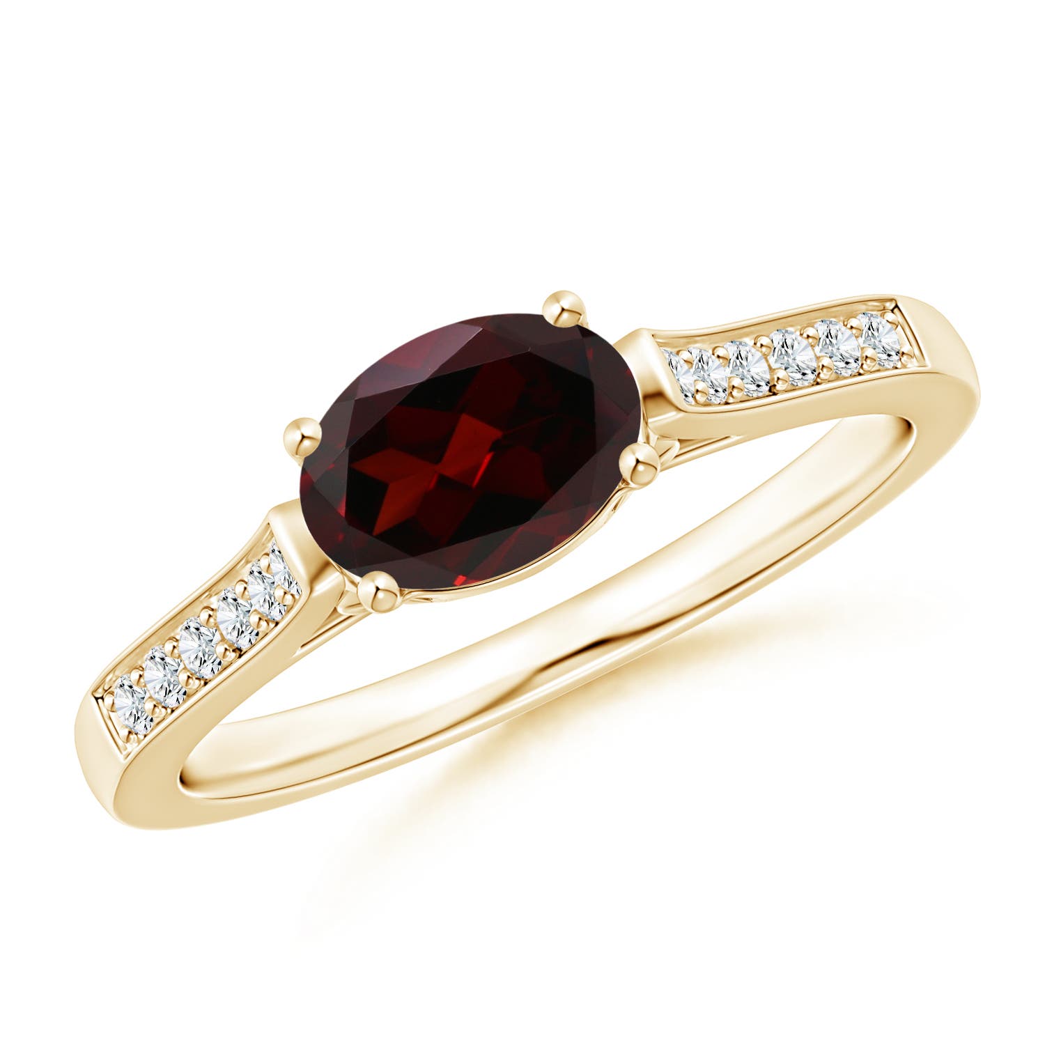 A - Garnet / 1.02 CT / 14 KT Yellow Gold