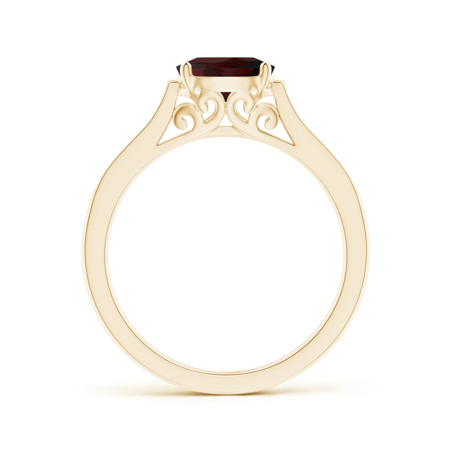 A - Garnet / 1.02 CT / 14 KT Yellow Gold