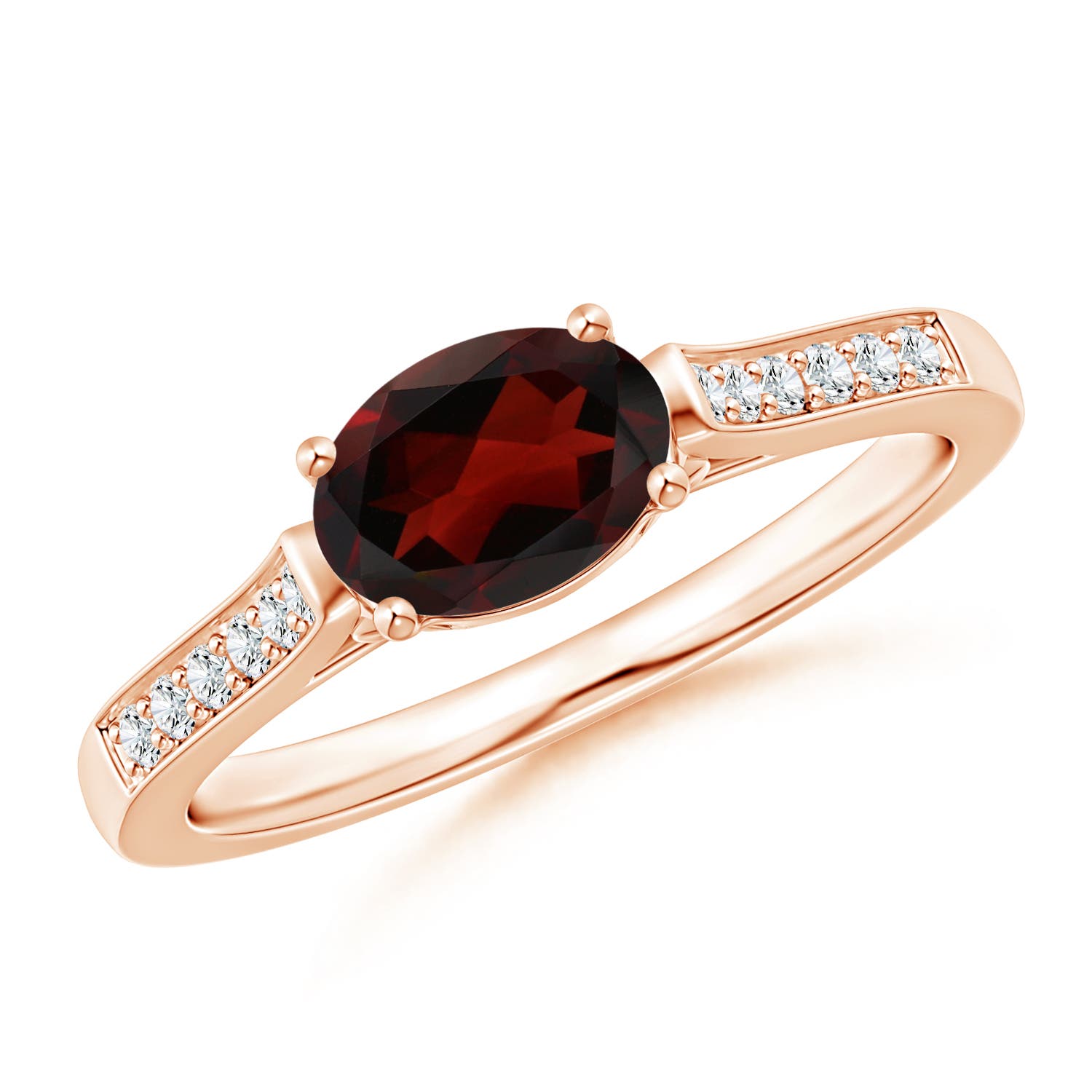 AA - Garnet / 1.02 CT / 14 KT Rose Gold