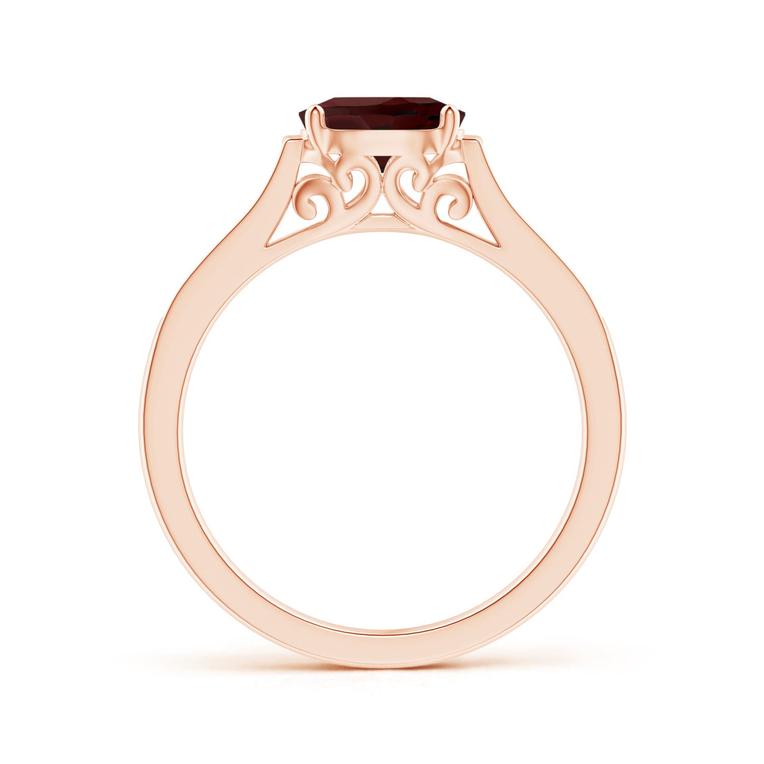 AA - Garnet / 1.02 CT / 14 KT Rose Gold