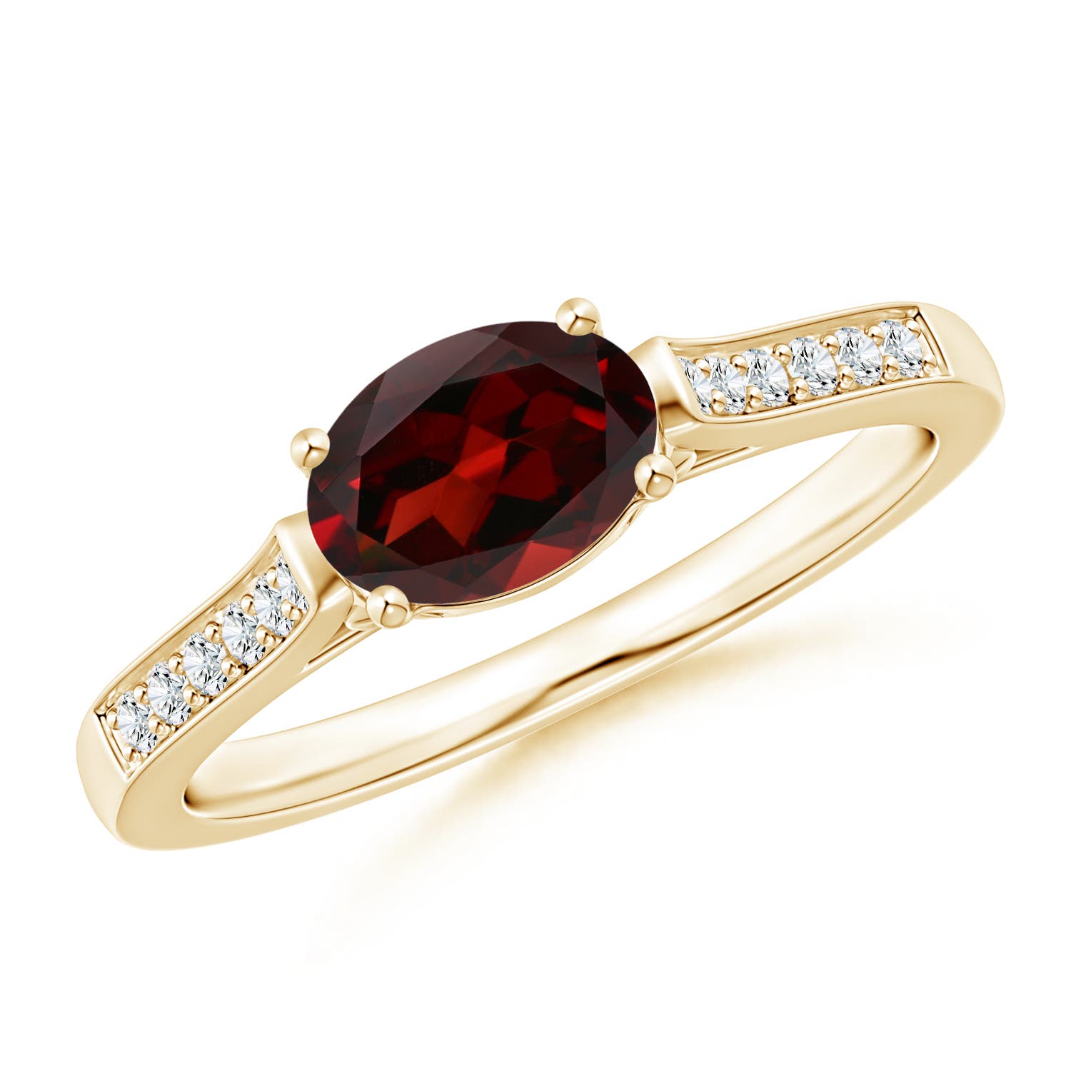 AAA - Garnet / 1.02 CT / 14 KT Yellow Gold