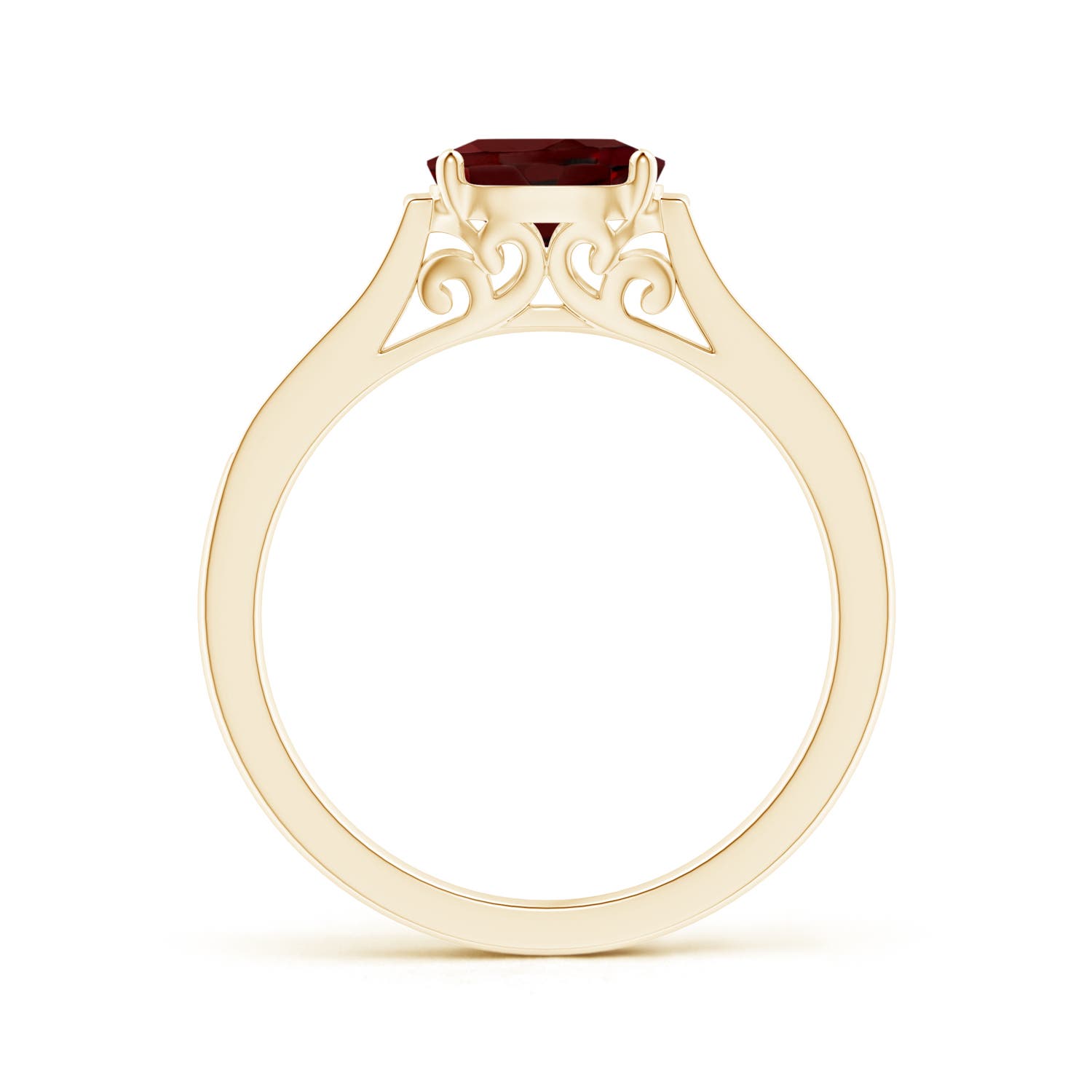 AAA - Garnet / 1.02 CT / 14 KT Yellow Gold