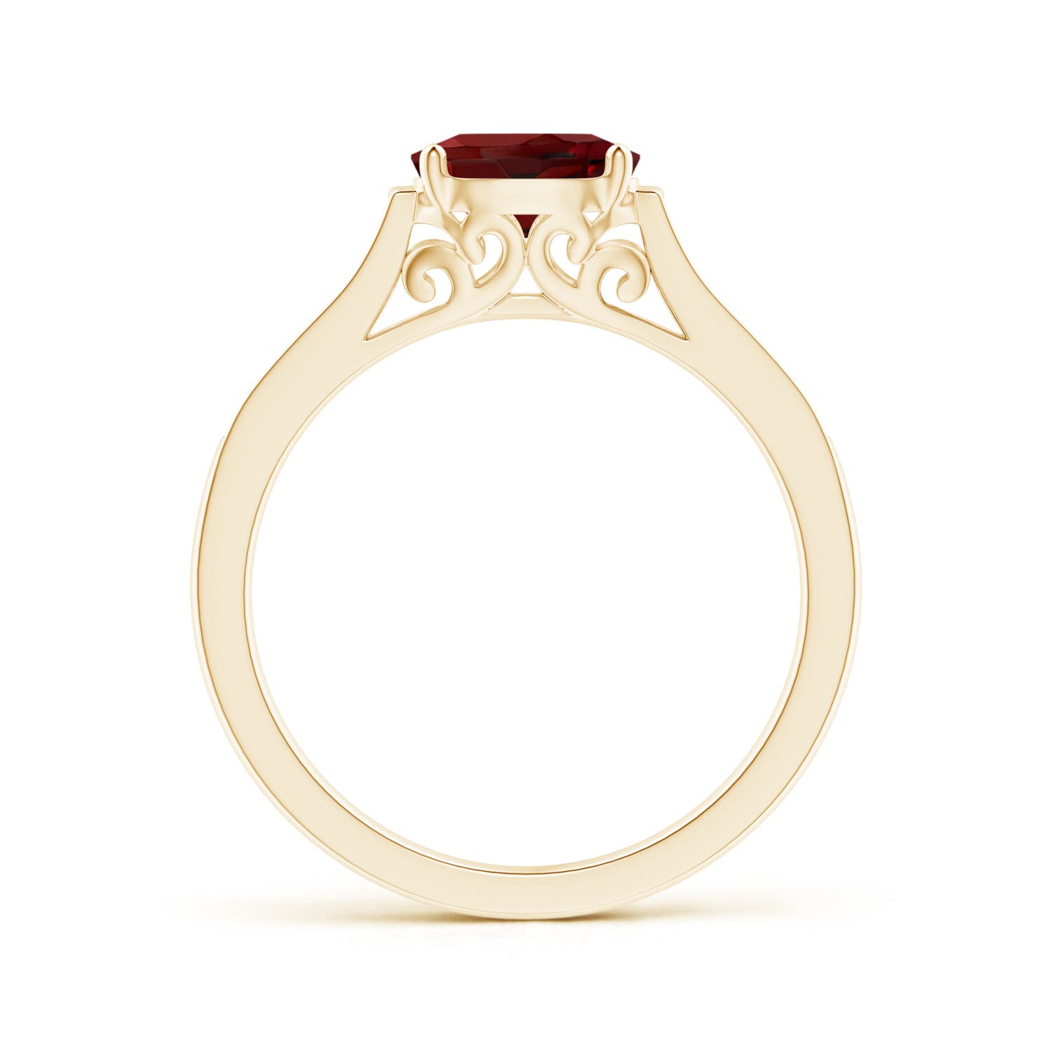 AAAA - Garnet / 1.02 CT / 14 KT Yellow Gold