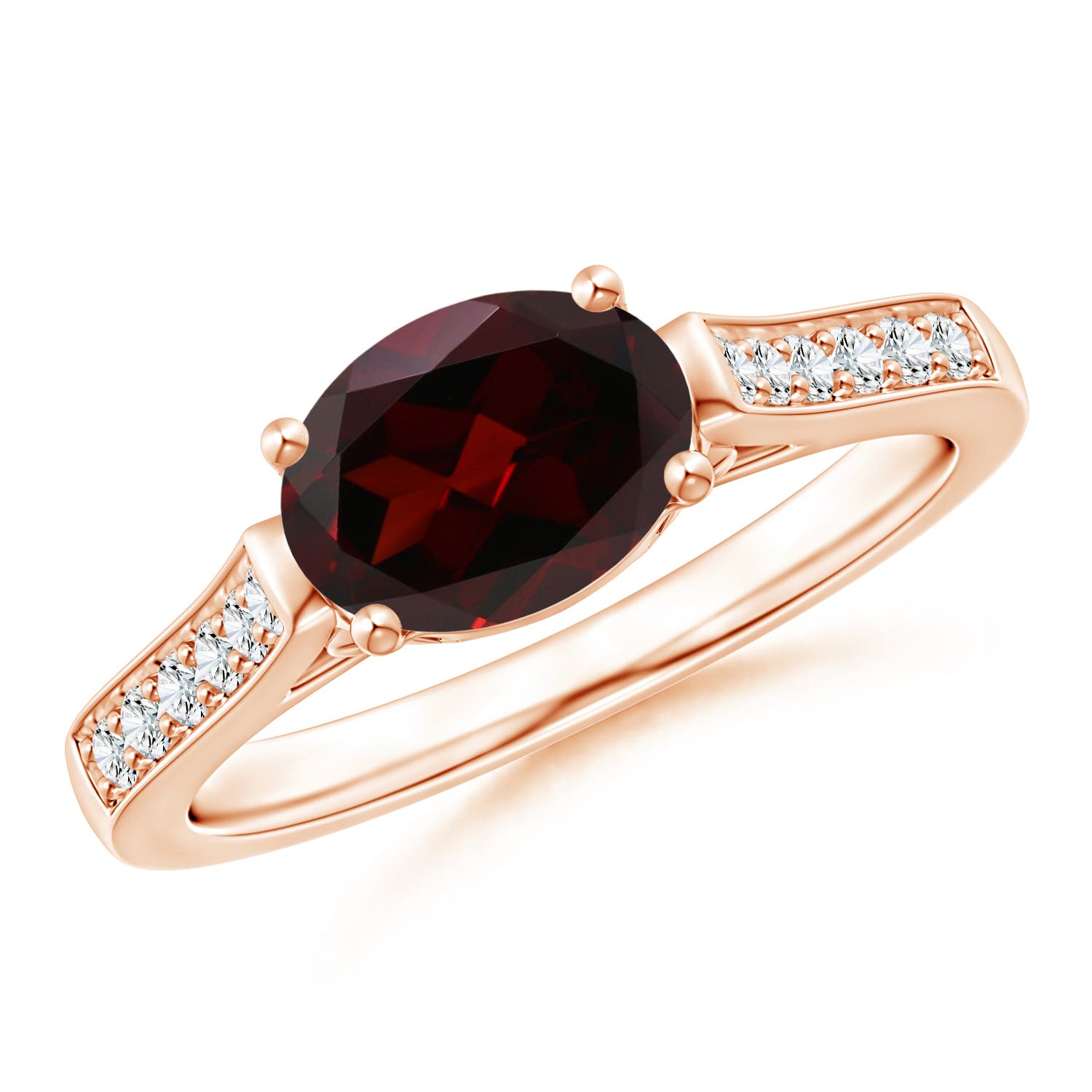 A - Garnet / 1.59 CT / 14 KT Rose Gold