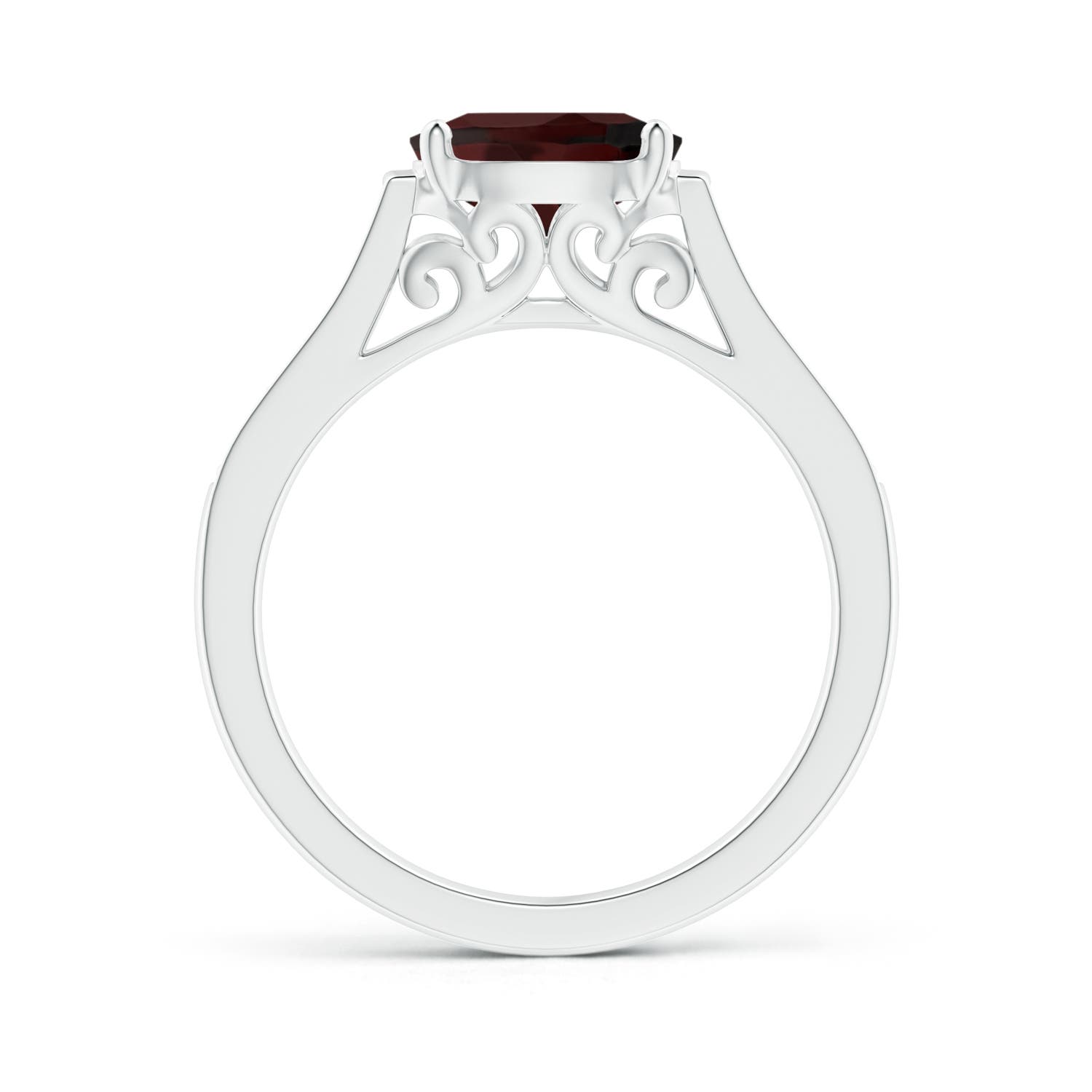 A - Garnet / 1.59 CT / 14 KT White Gold