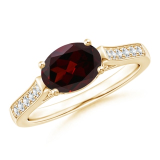 Oval A Garnet