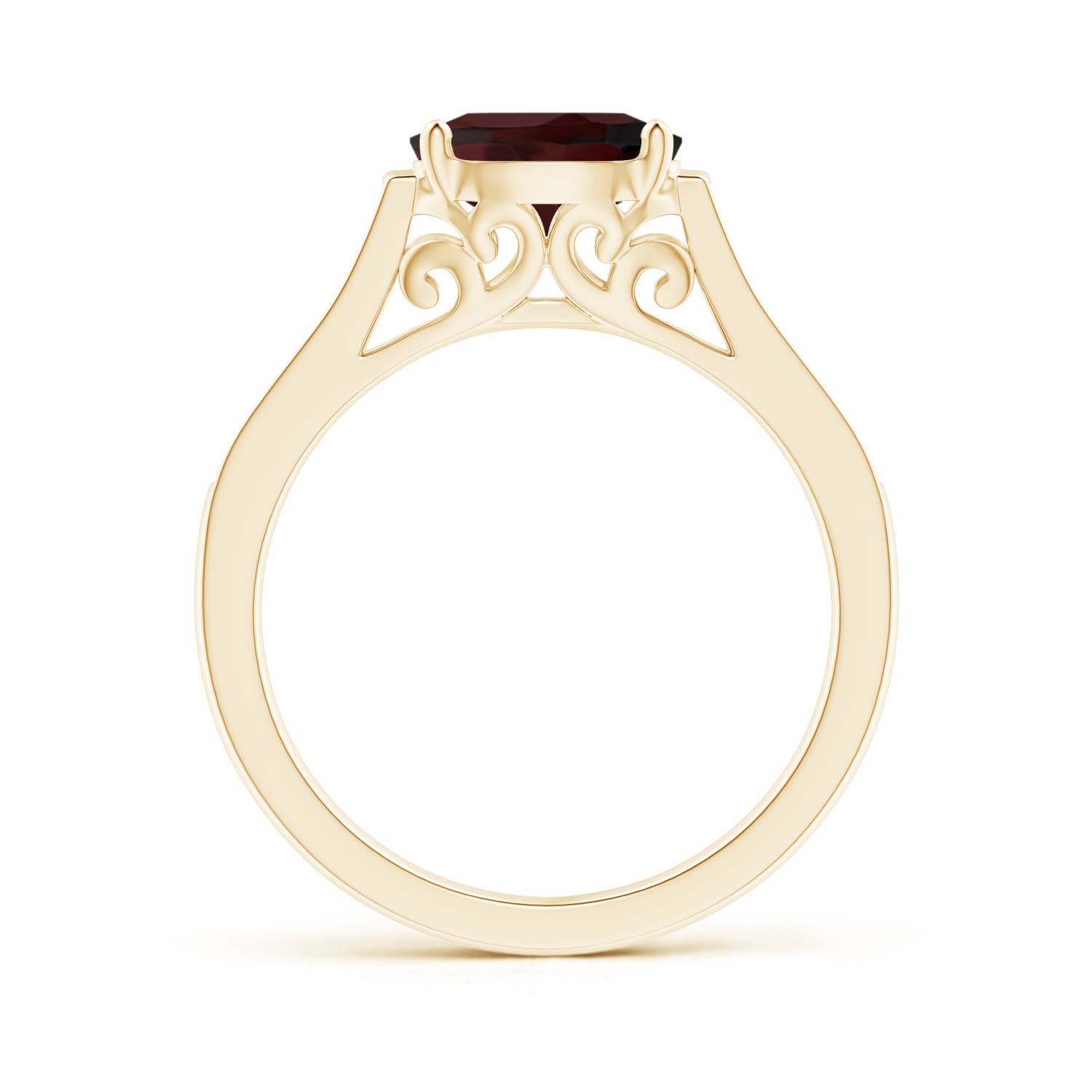 A - Garnet / 1.59 CT / 14 KT Yellow Gold