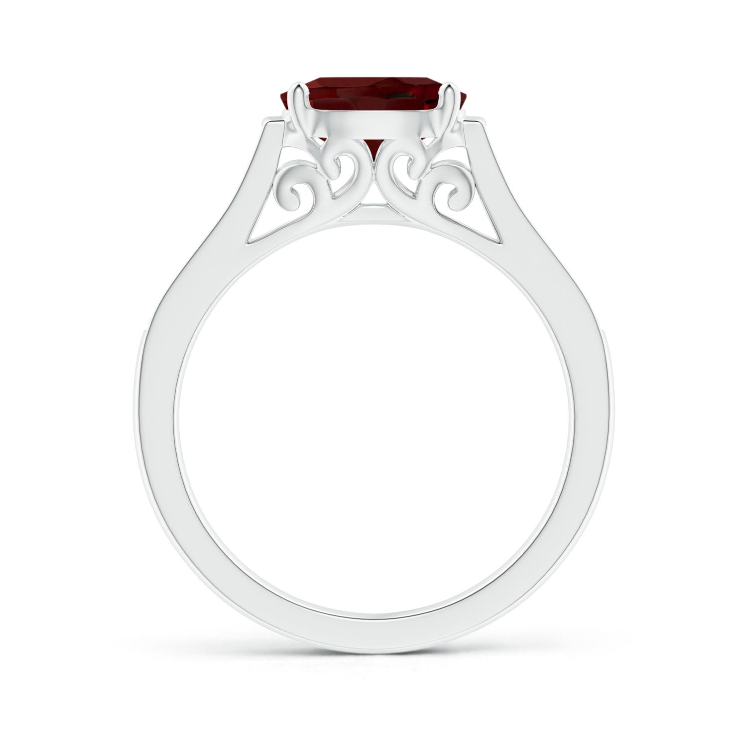 AAA - Garnet / 1.59 CT / 14 KT White Gold