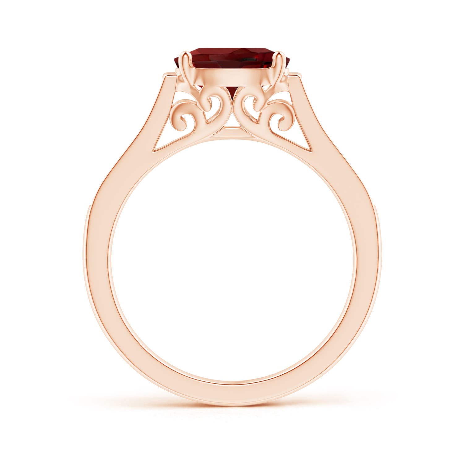 AAAA - Garnet / 1.59 CT / 14 KT Rose Gold